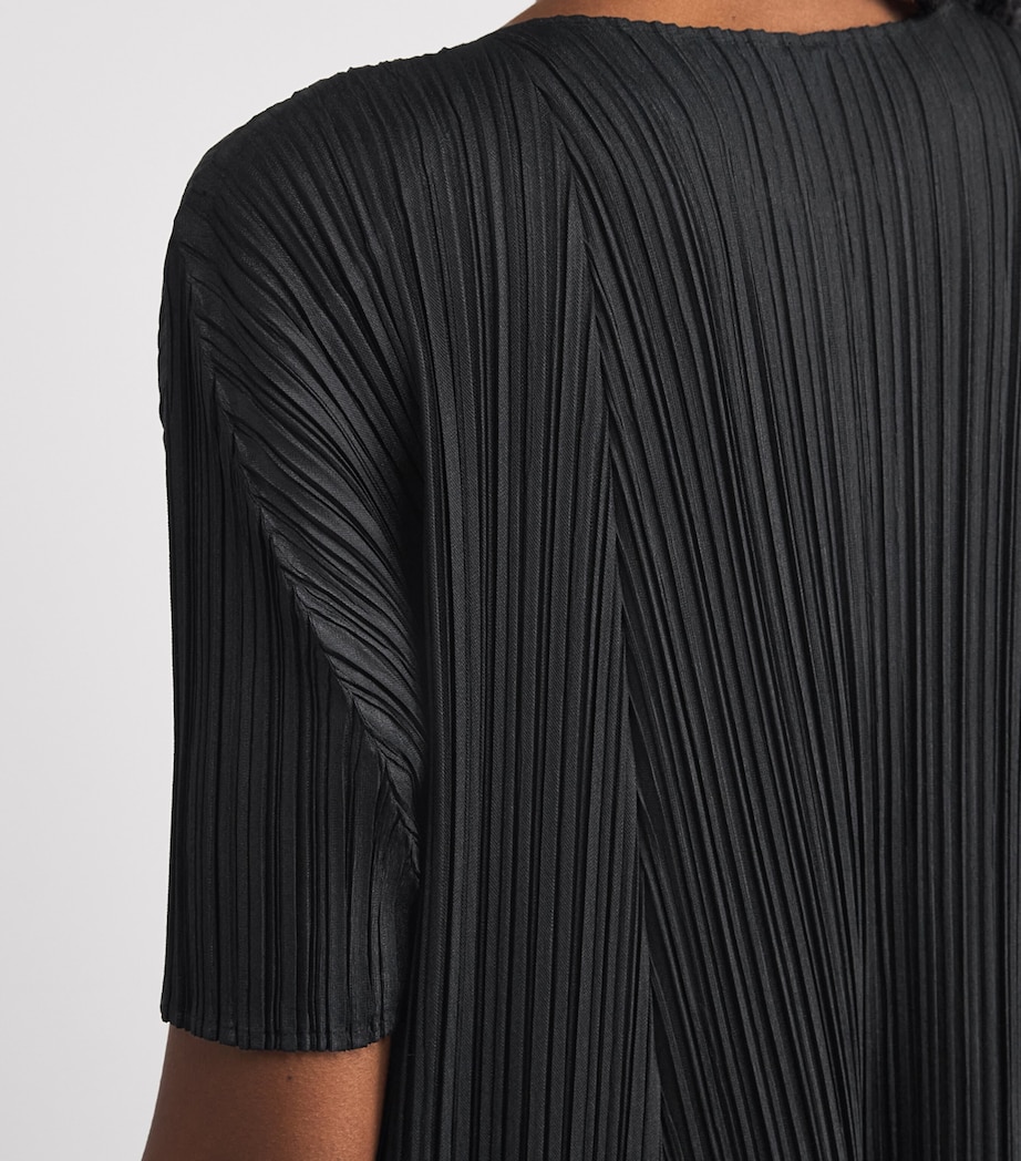 Pleats Please Issey Miyake Womens Mellow Pleats Midi Dress Black Image 5