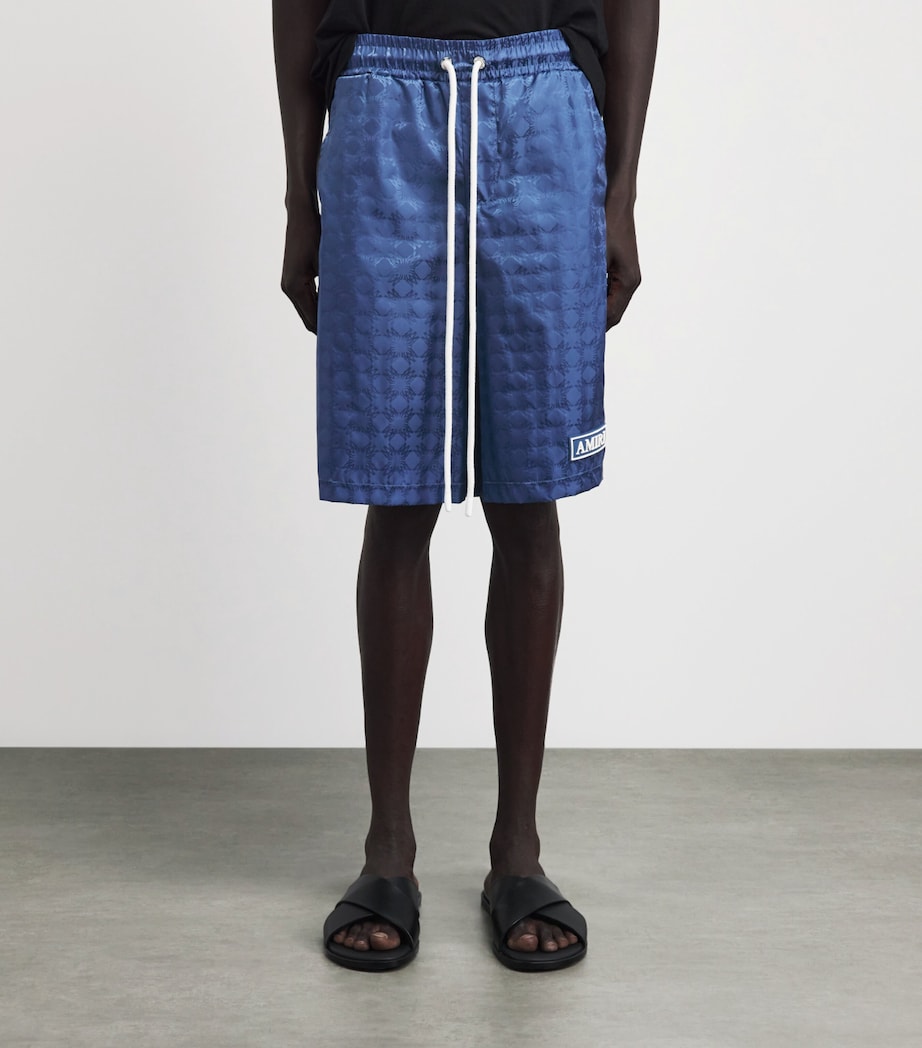 AMIRI Mens MA Quad Shorts Stone Blue Image 4