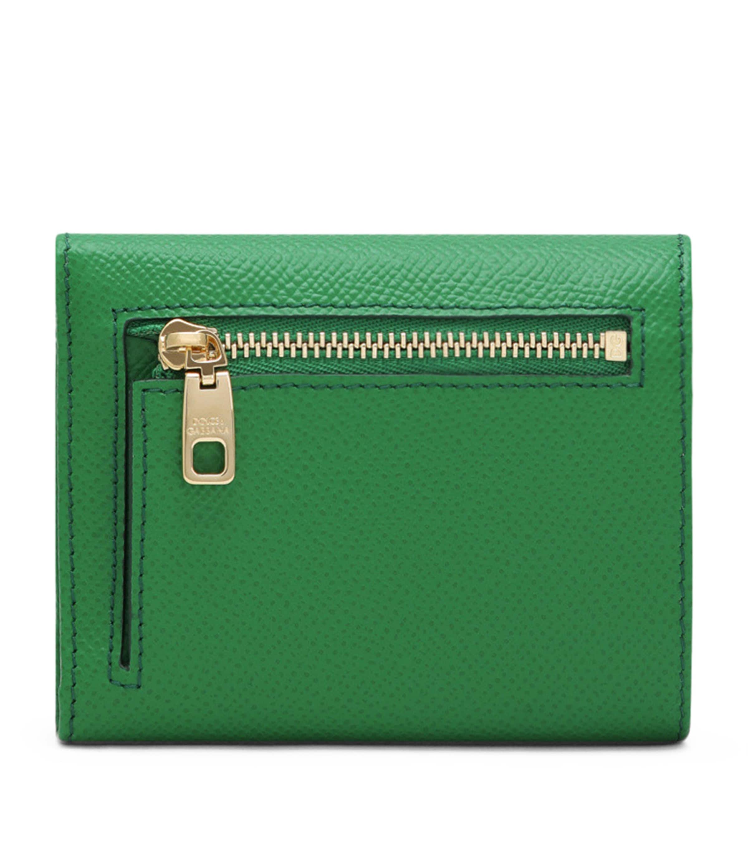Leather Dauphine Flap Wallet 87192-GREEN Image 2
