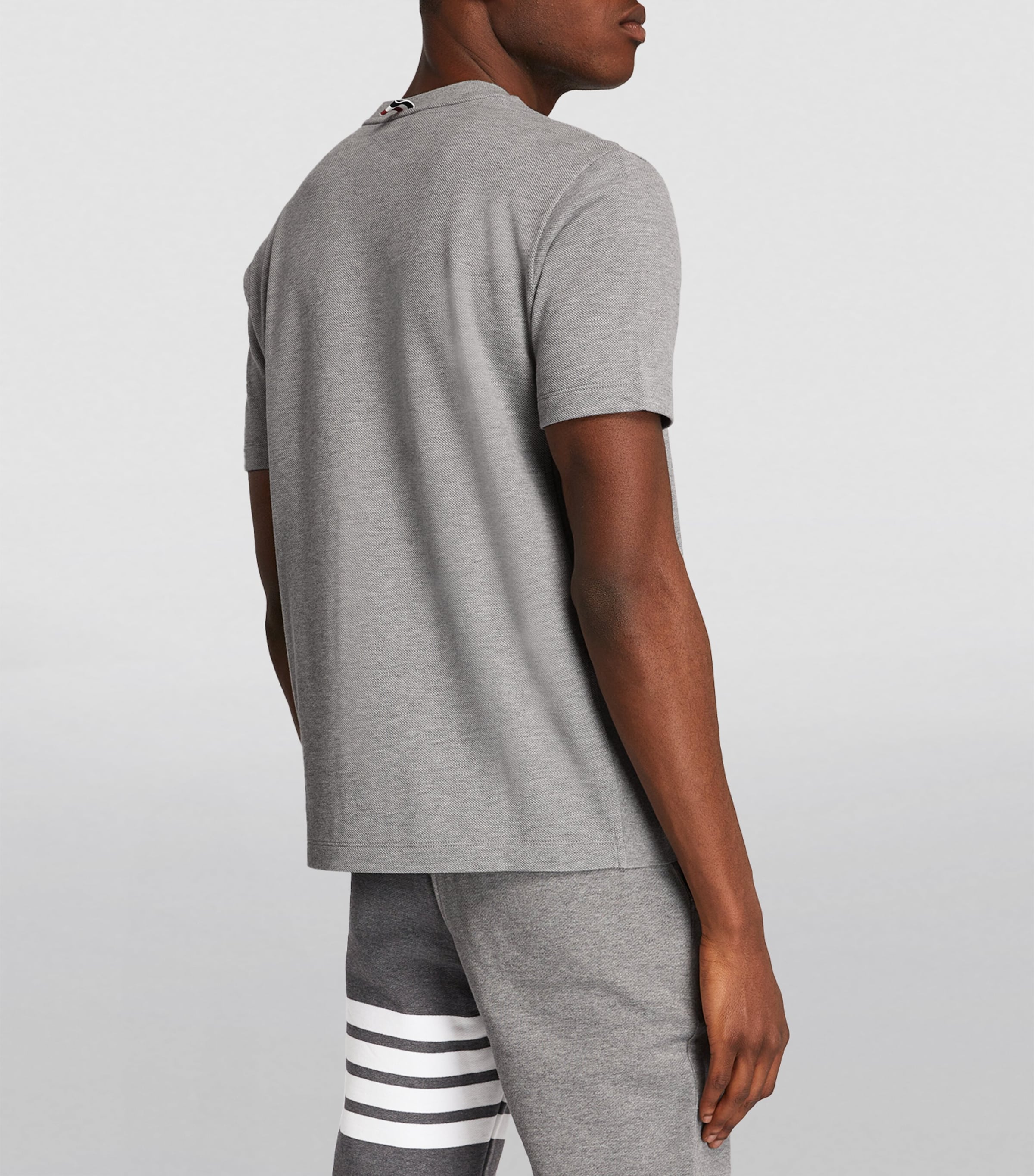 4-Bar Panel T-Shirt LT GREY Image 4