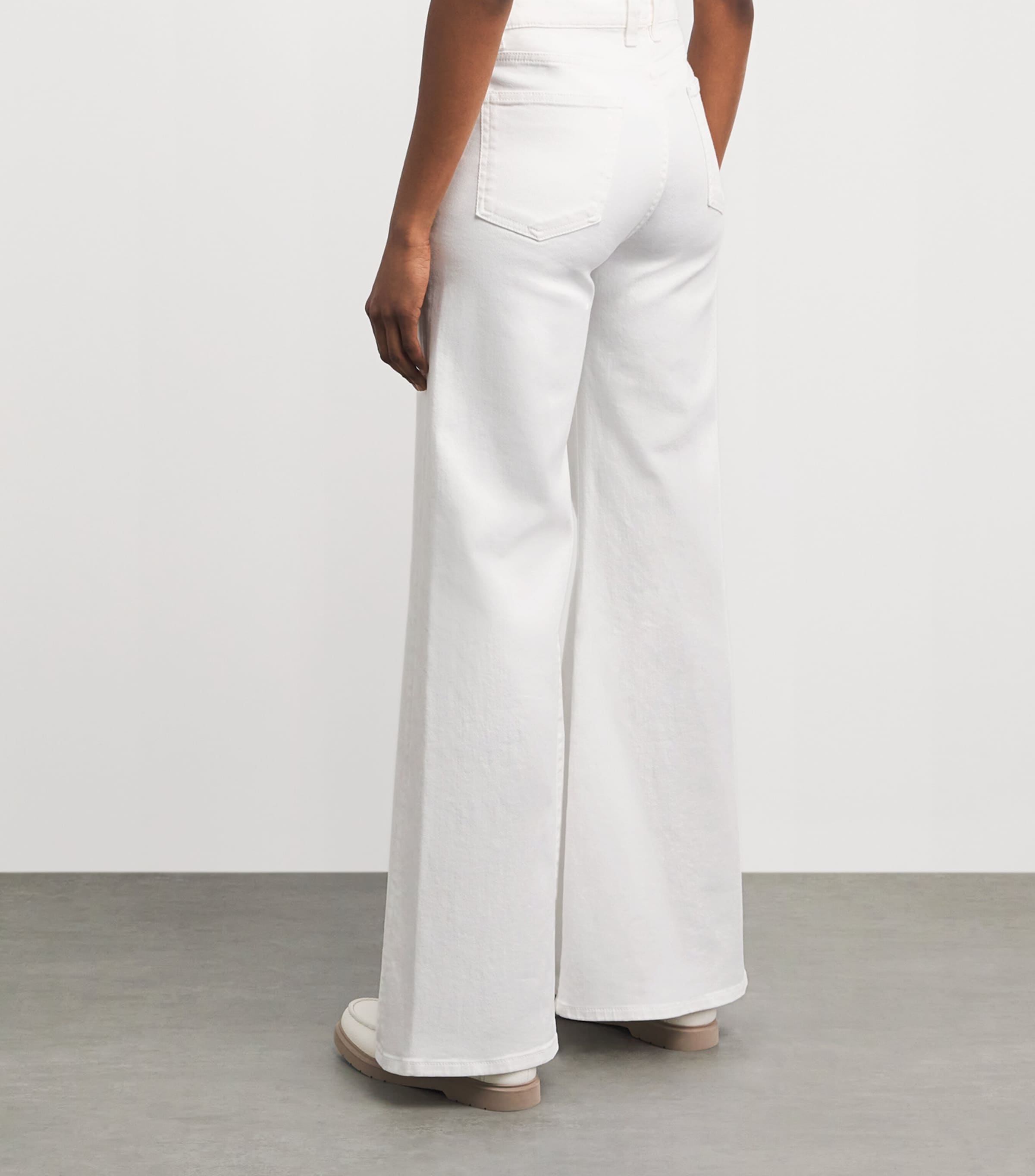 Eleventy Womens Wide-Leg Jeans Bianco Image 5