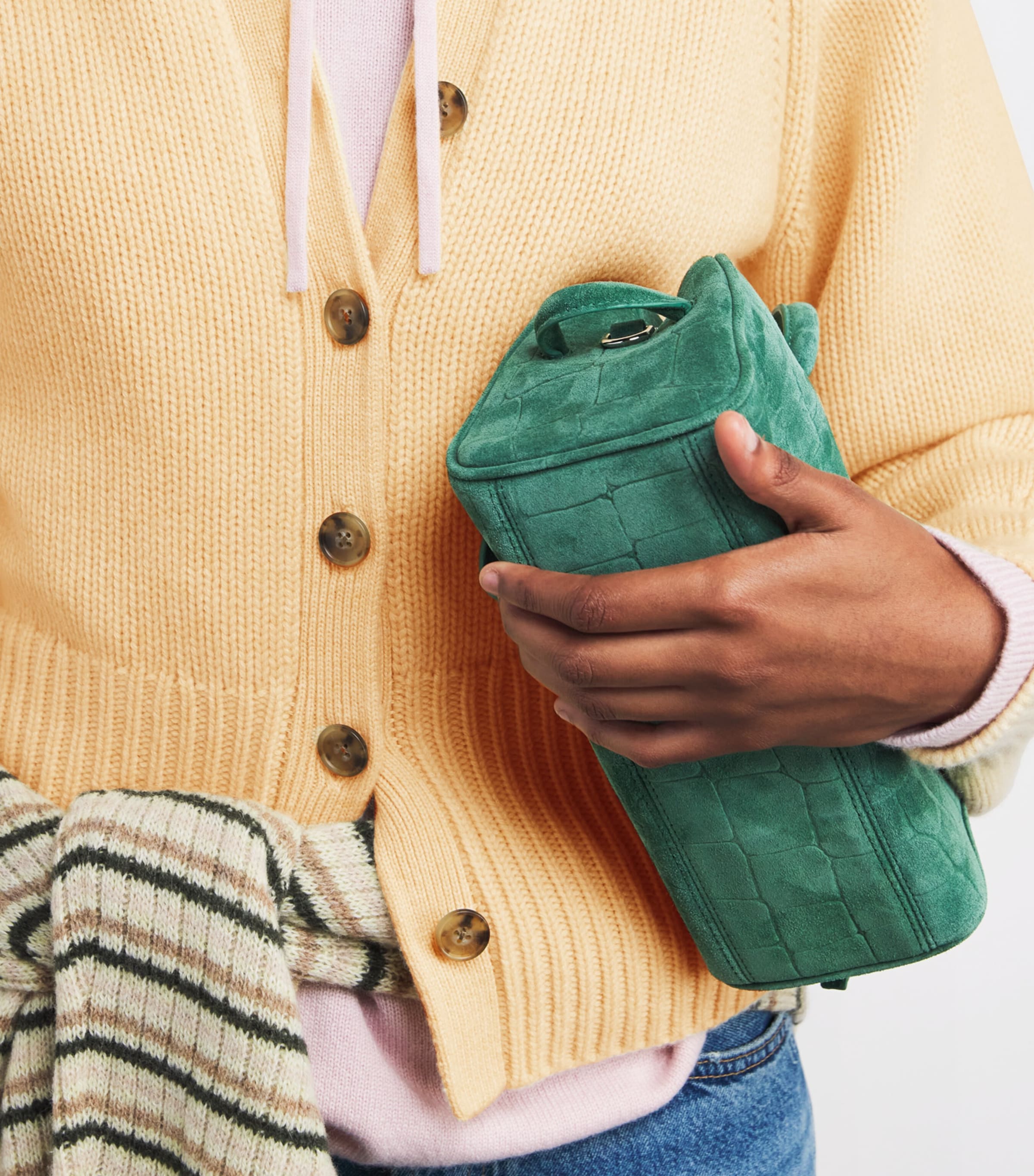 Cashmere Sculpted Cardigan BUTTER Image 6