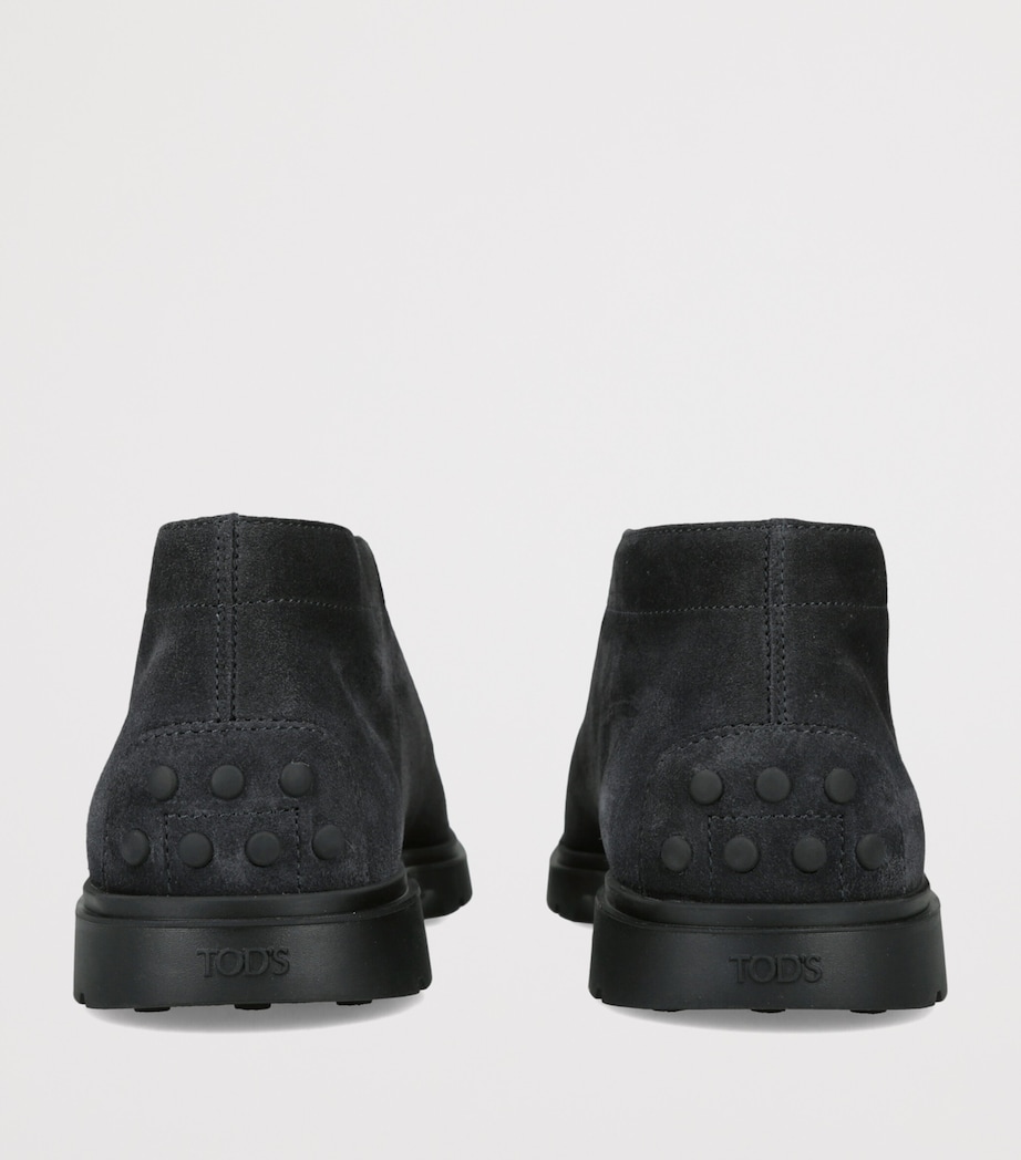 Tod's Suede Ankle Boots Black Image 4