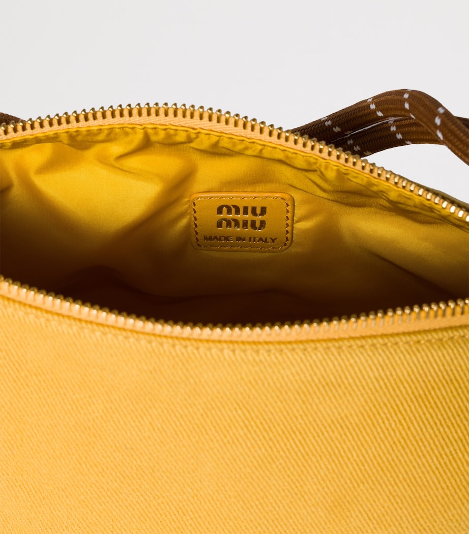 Miu Miu Cotton Gabardine Logo Pouch Image 4