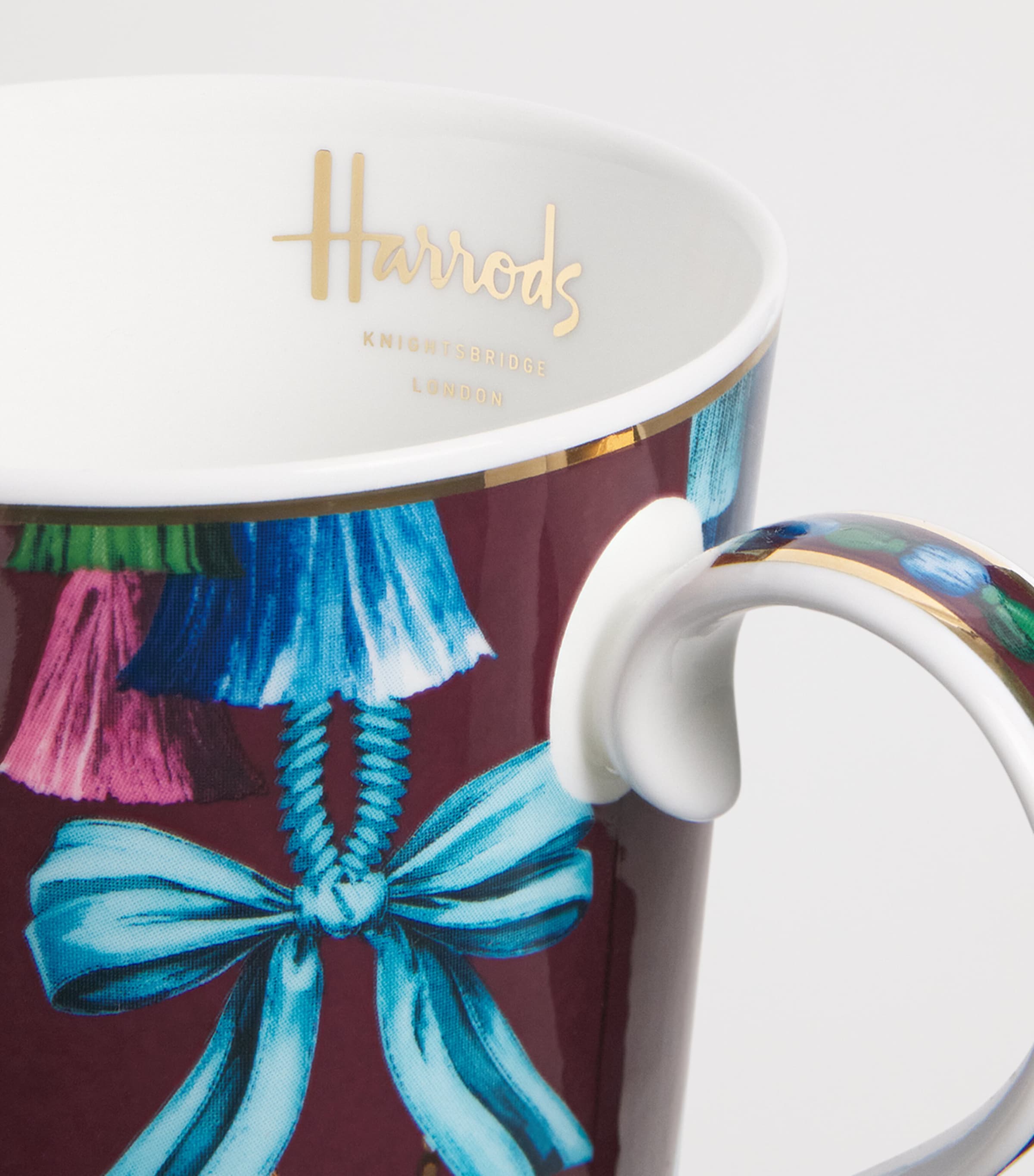 Harrods Bone China Tassel Mug Image 2