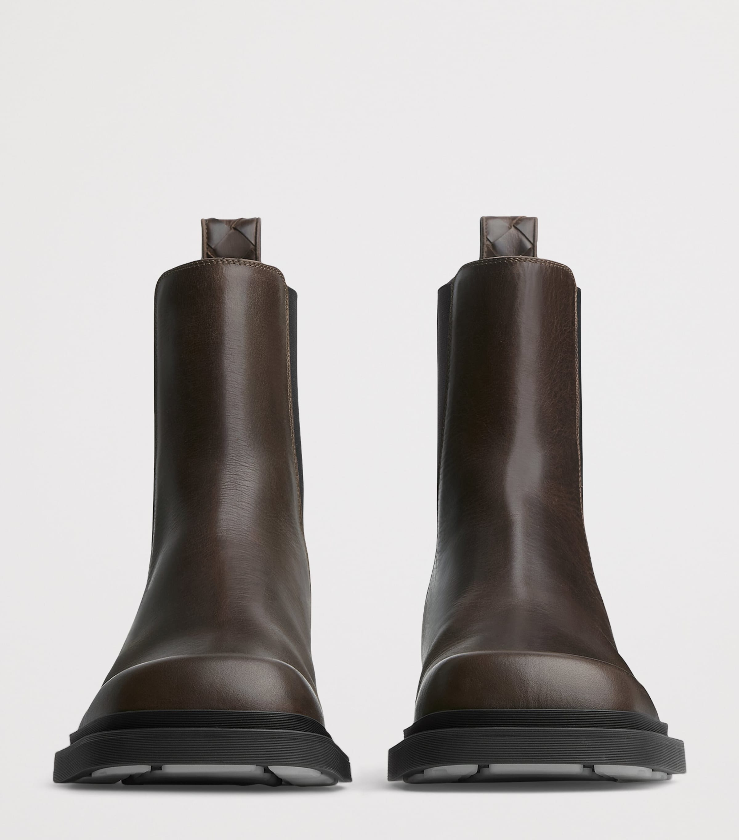 Leather Intrecciato-Detail Ben Chelsea Boots 2047 Image 3