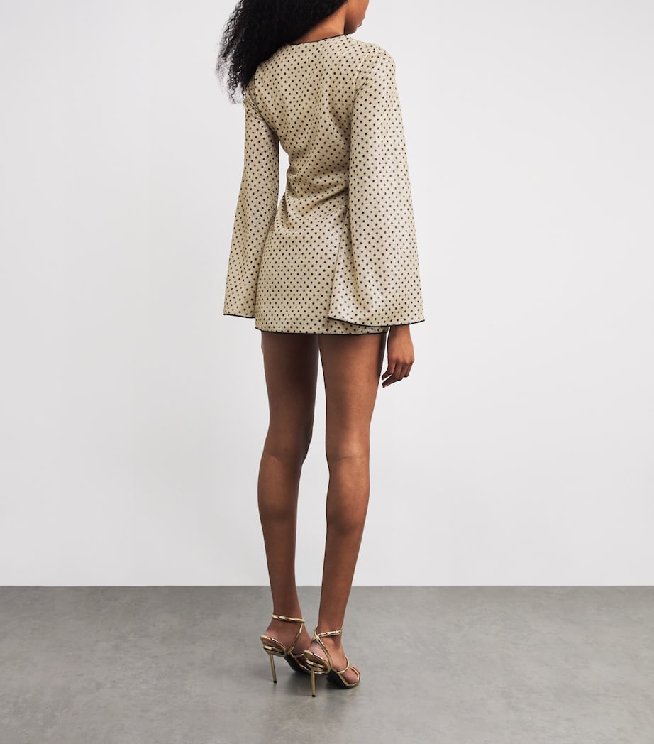 Rose Lumière Kaftan Mini Dress BLACK POIS Image 3