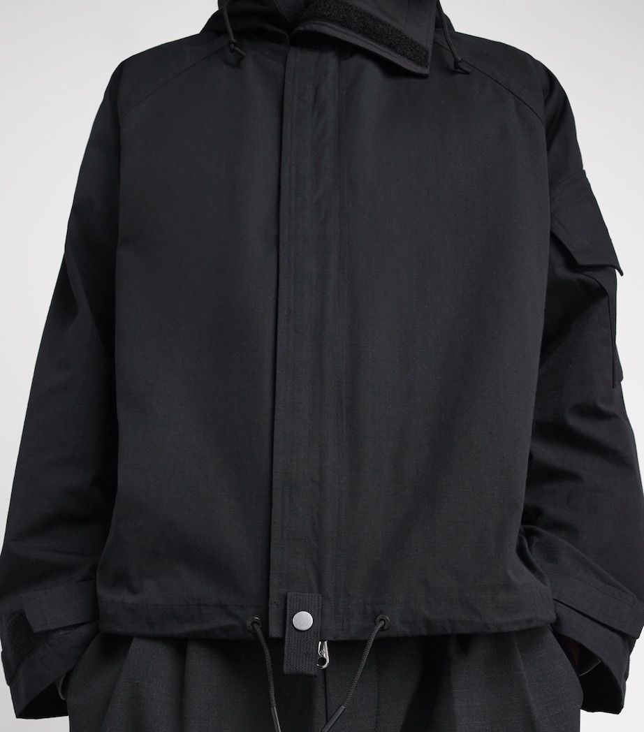Cole Buxton Mens Cotton Windbreaker Black Image 3