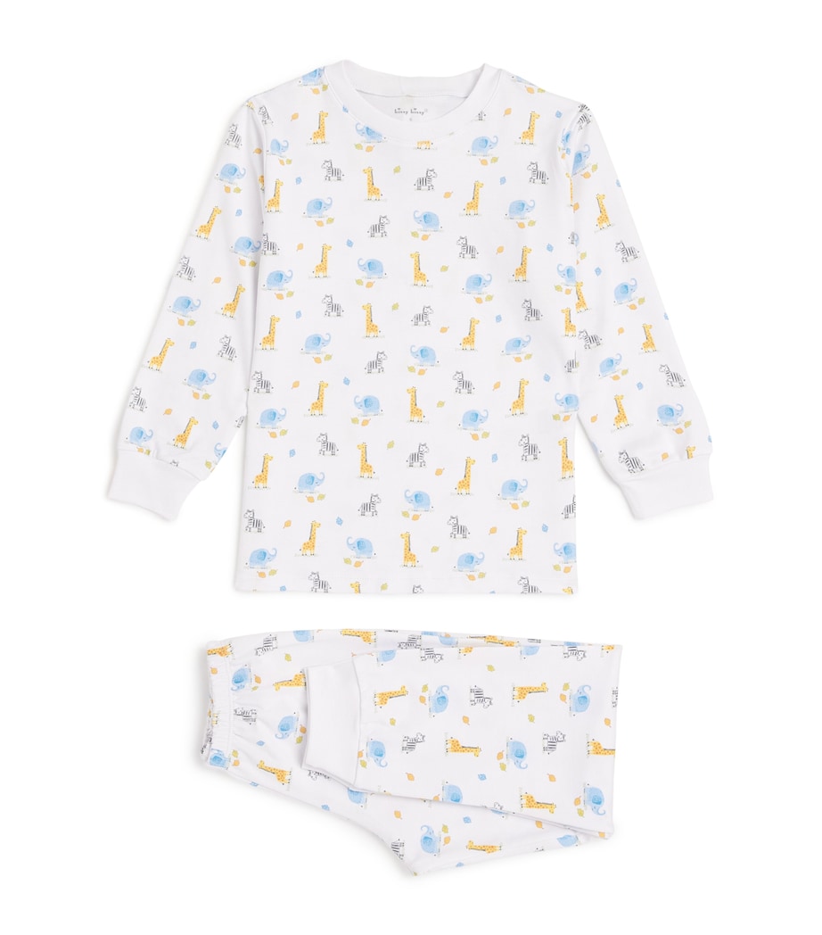 Pima Cotton Long-Sleeve Pyjamas (2-6 Years) K999SAFARI BUNCH Image 1