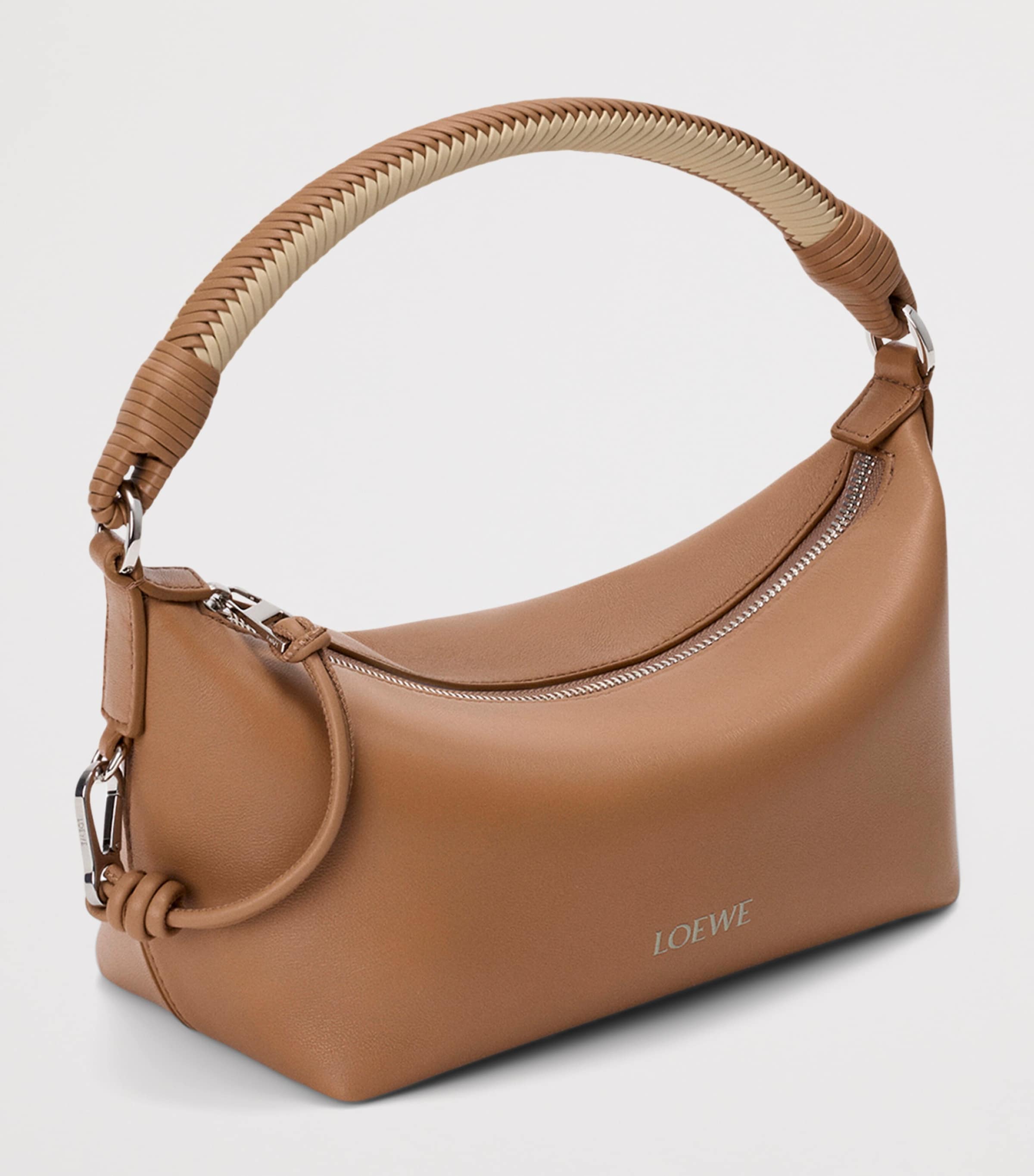 LOEWE Nappa Leather Cala Top-Handle Bag Mocha/beige Image 3