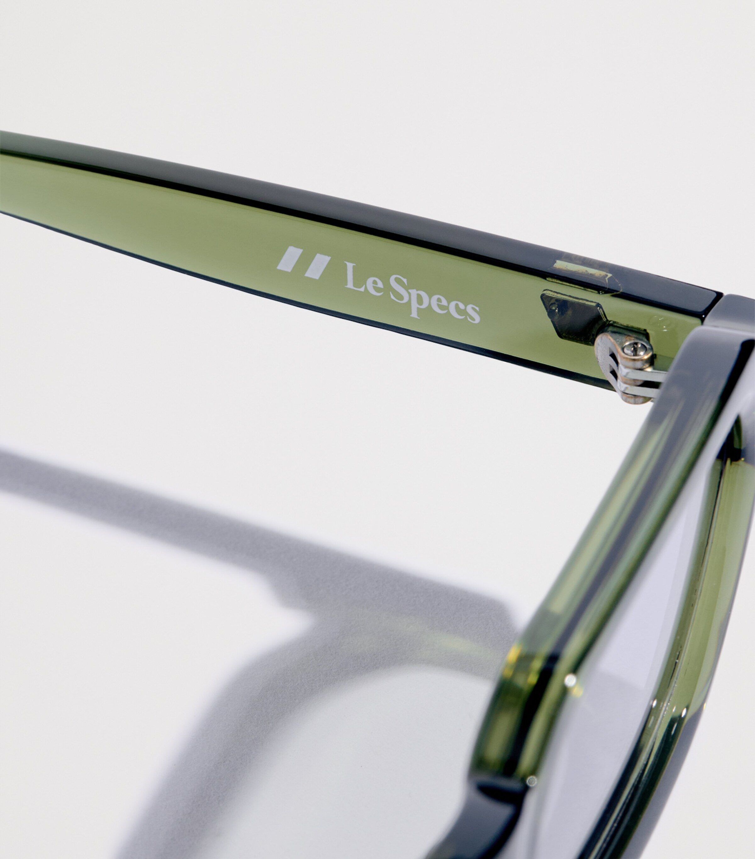 Le Specs Tension Rectangle Sunglasses Khakismoke Tint Image 5