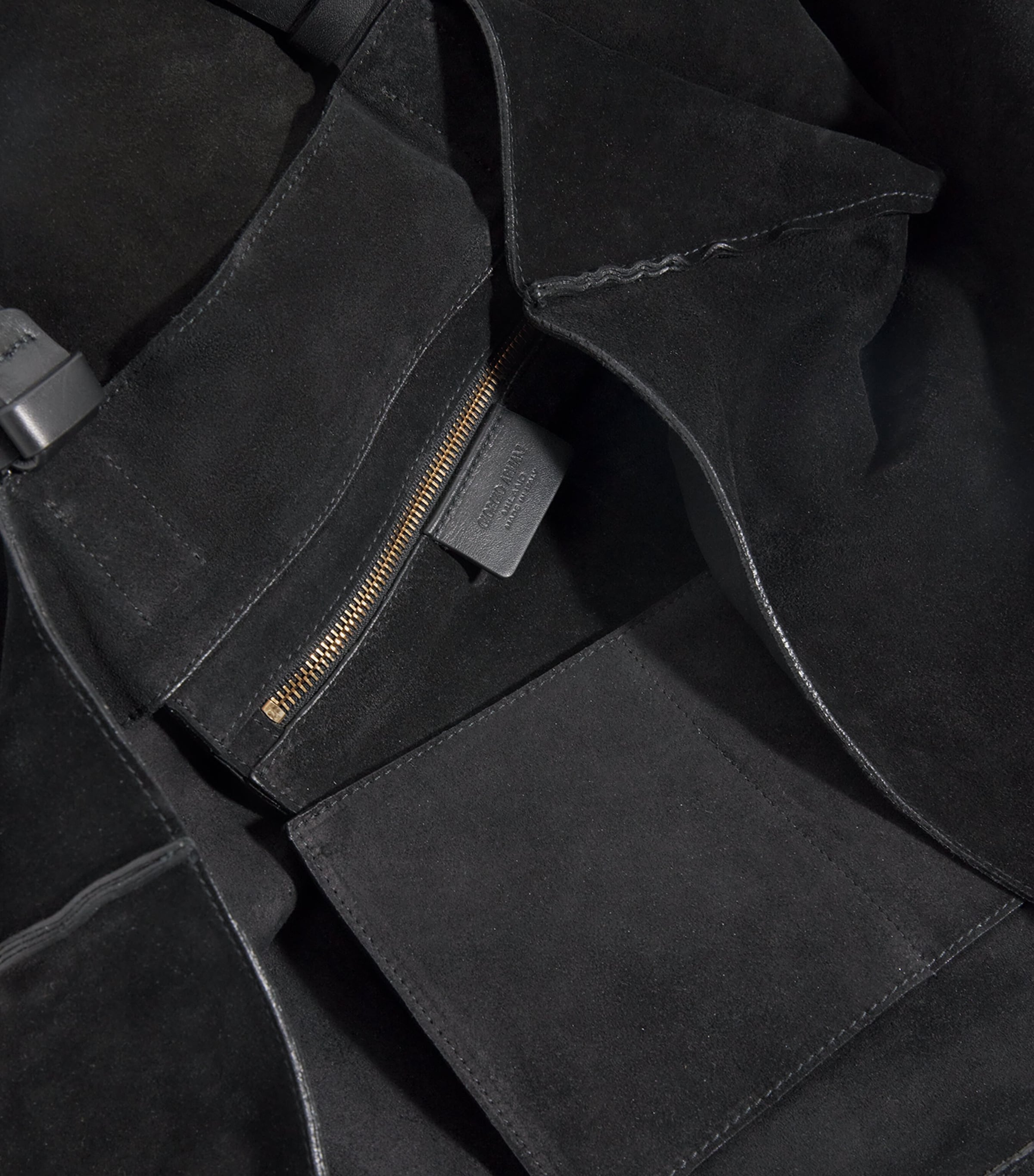 Suede Leather-Trim Tote Bag UC001 Image 6