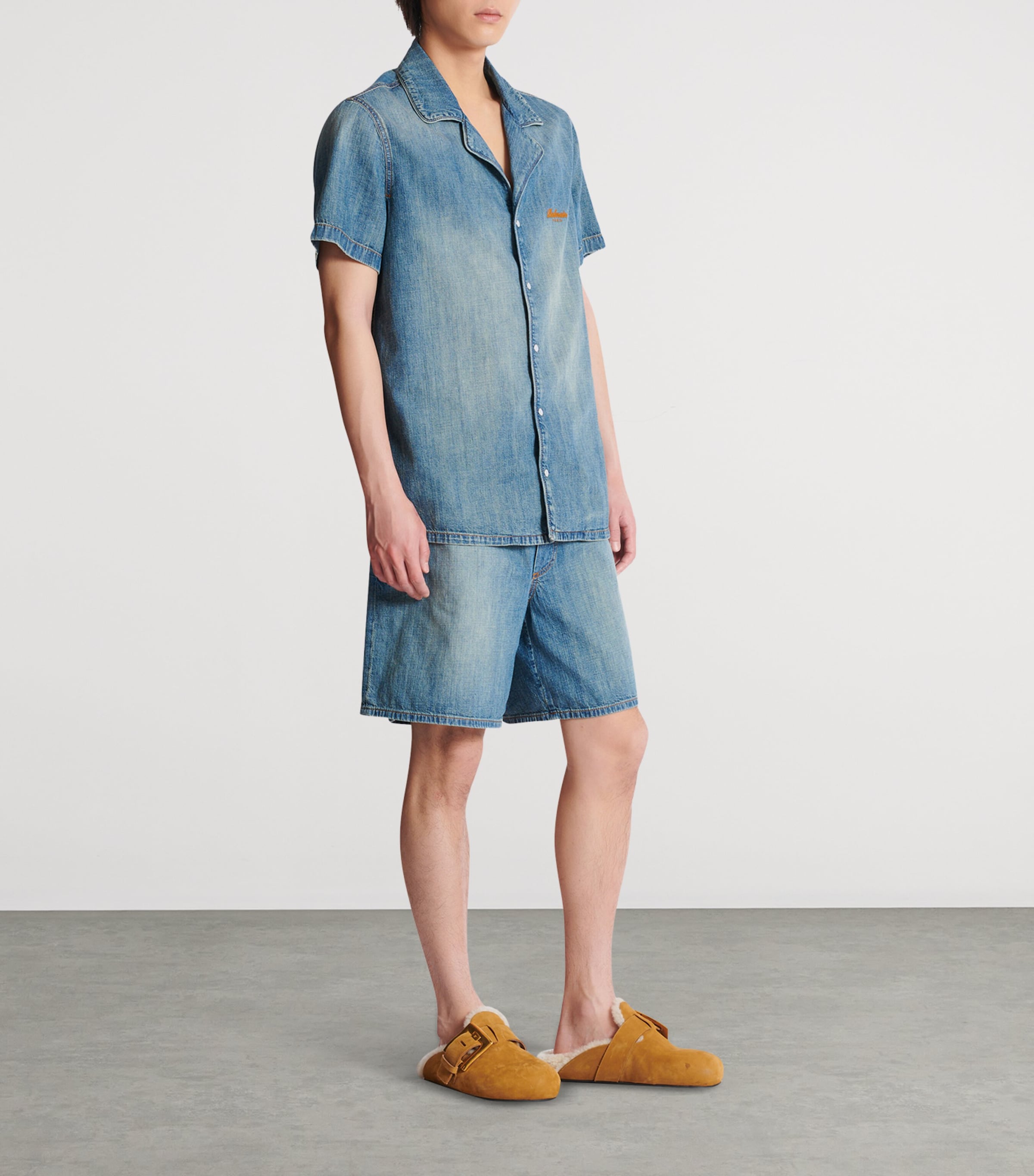 Denim Pyjama Shirt 6EW BLEU DENIM Image 5