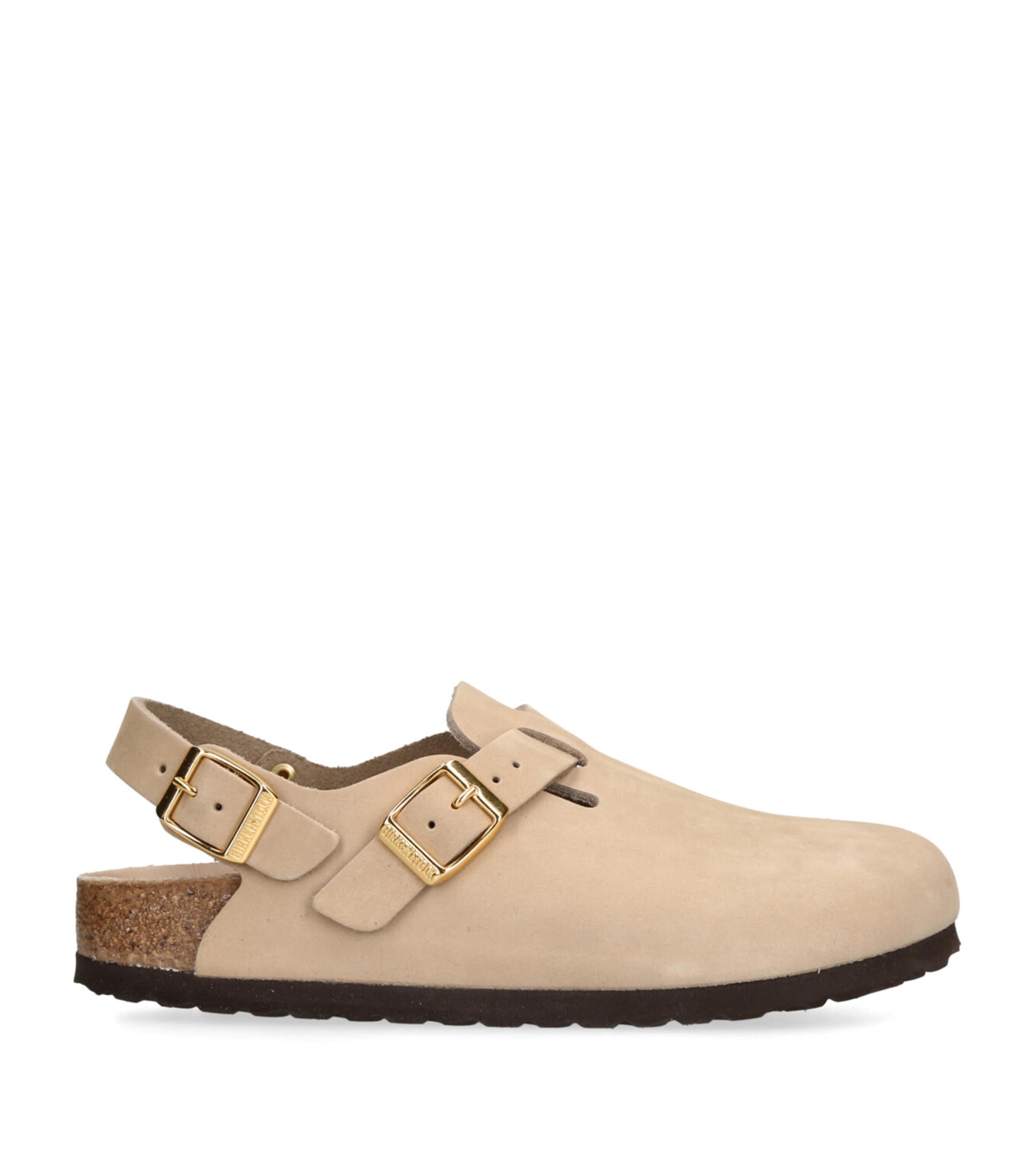 Birkenstock Suede Tokio Clogs Cream Image 1