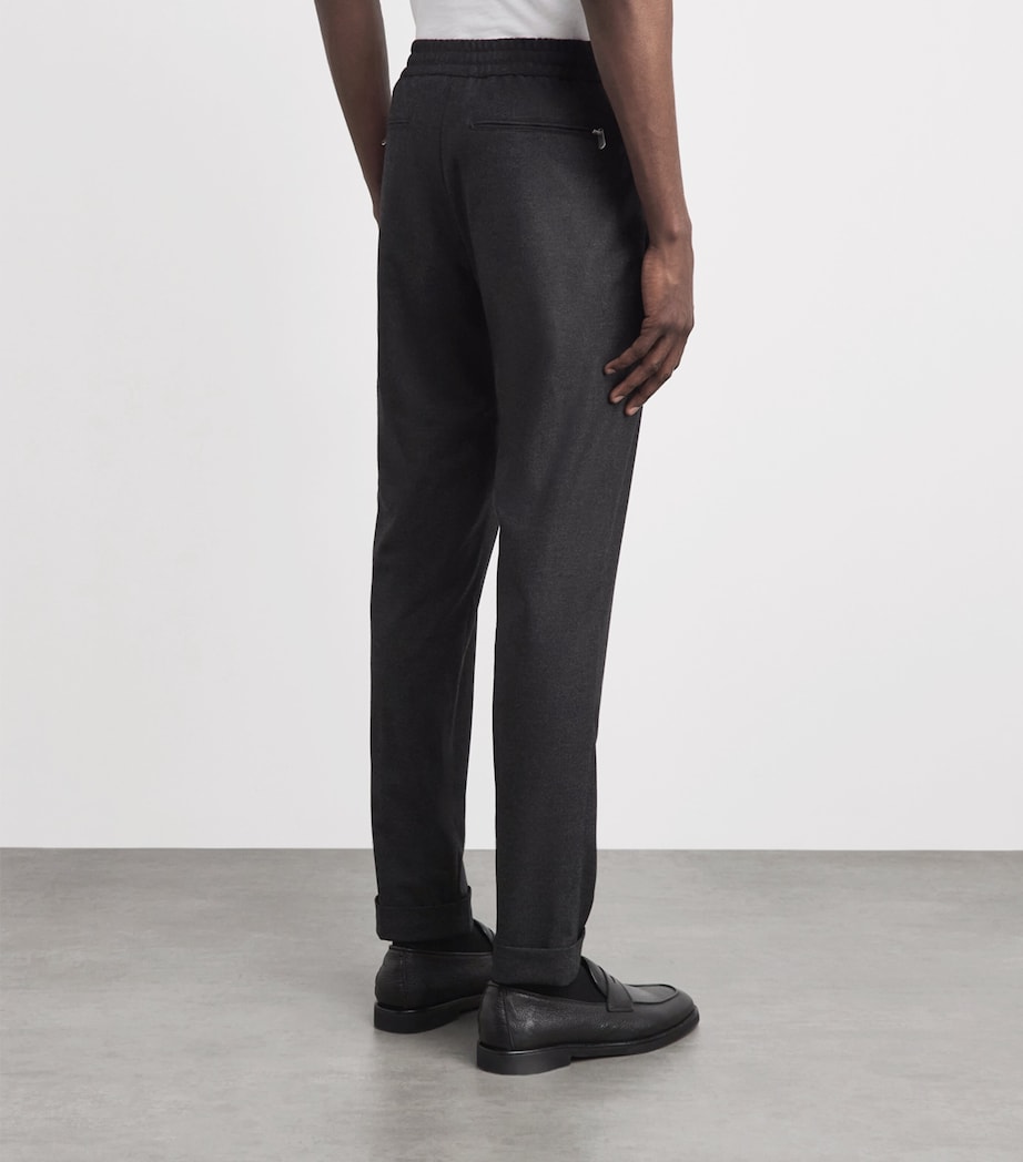 Marco Pescarolo Womens Cashmere Drawstring Trousers Grey Image 5