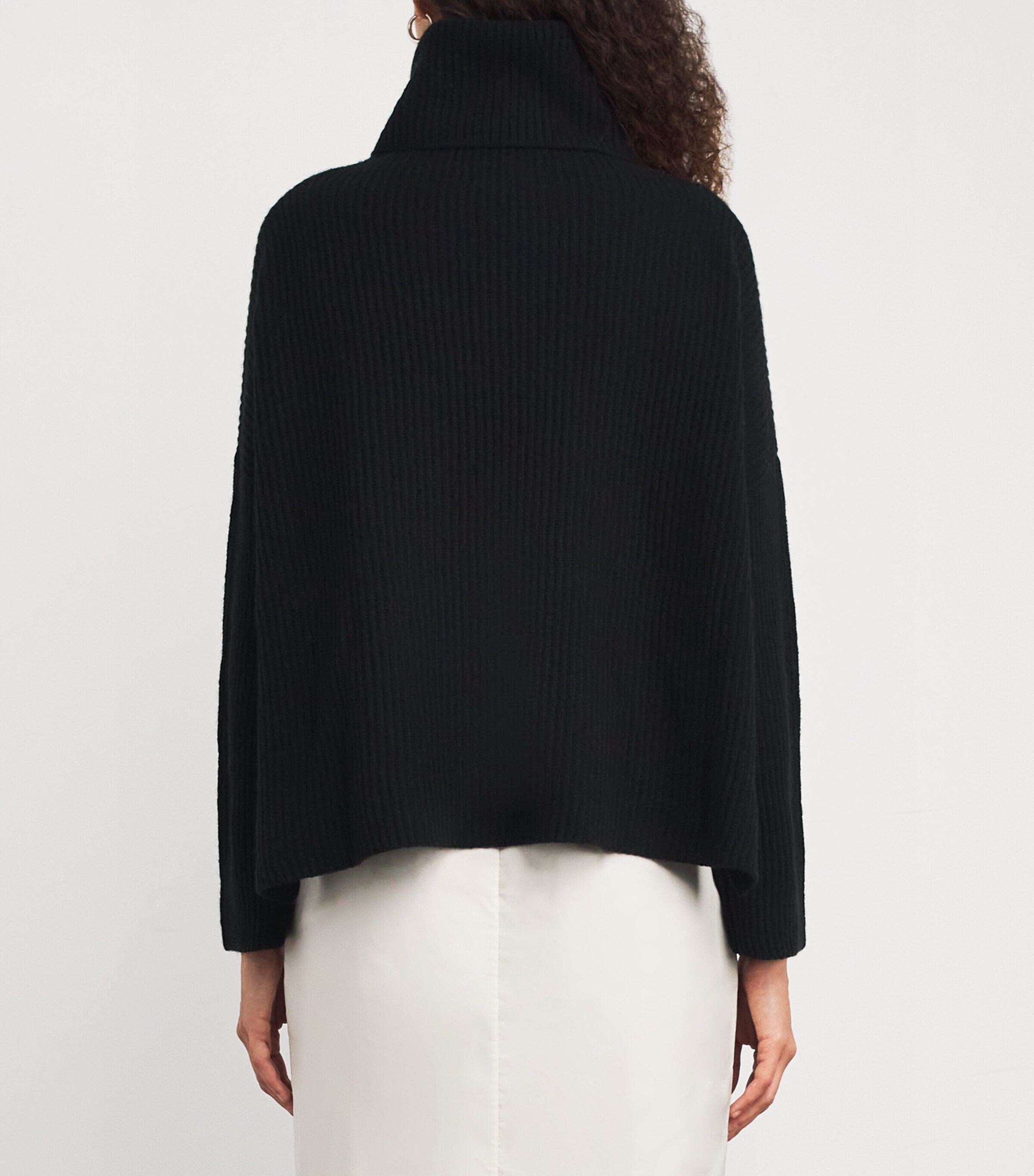 Cashmere Rollneck Sweater BLACK Image 4
