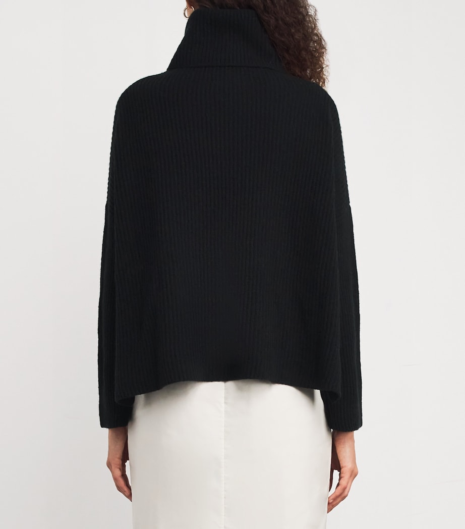 Cashmere Rollneck Sweater BLACK Image 4