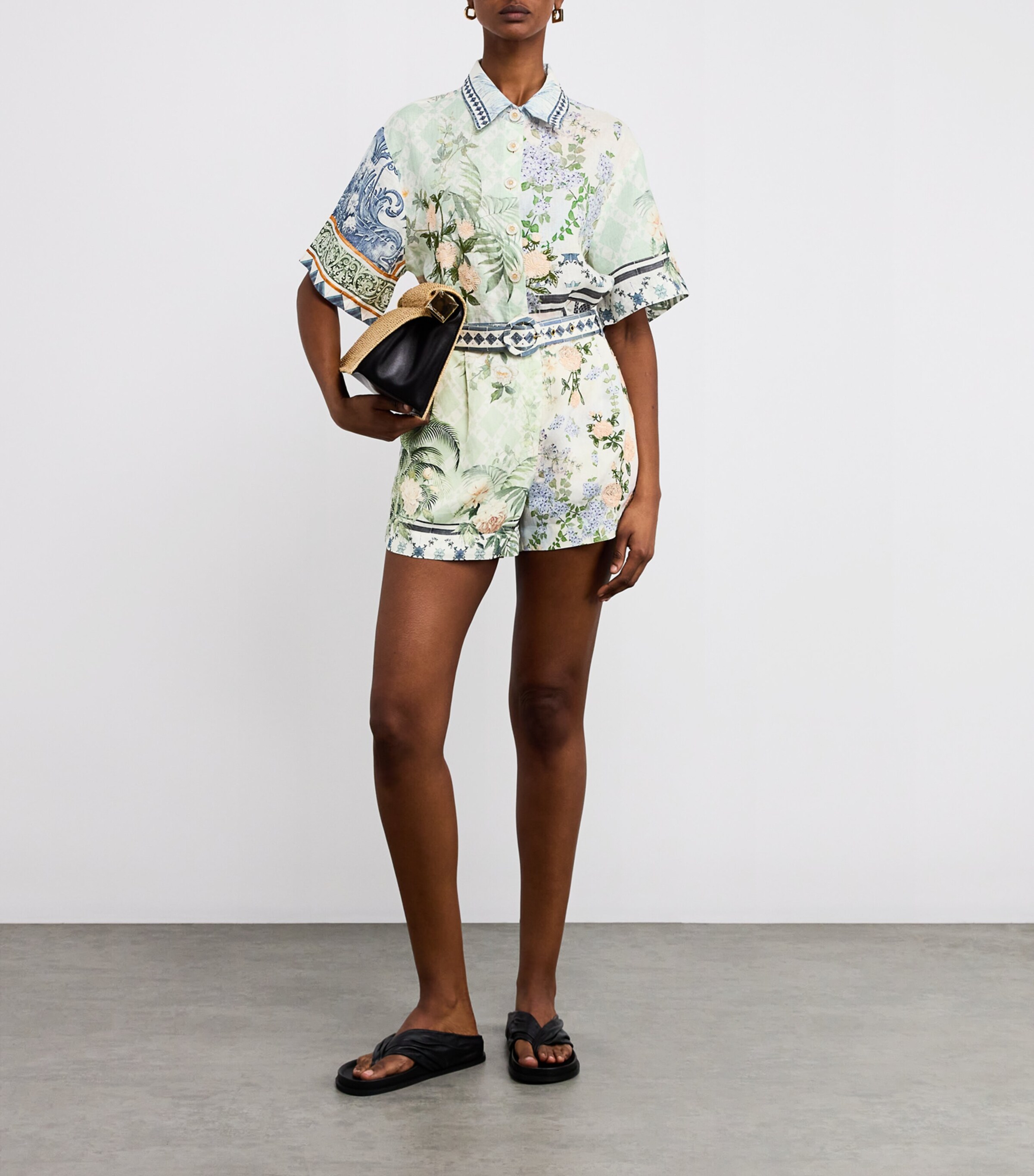 Jardim Party Belted Shorts JARDPART Image 2