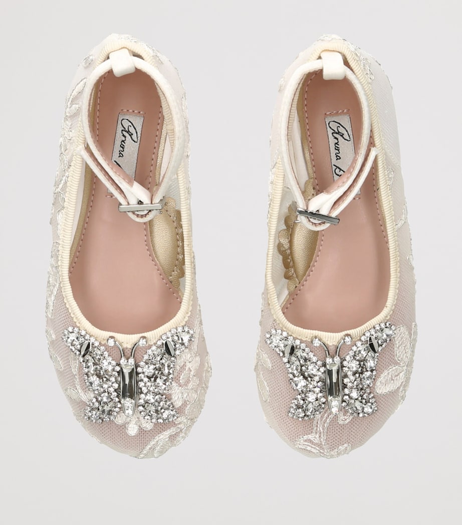 Lace Angelina Ballet Flats WHITE Image 4