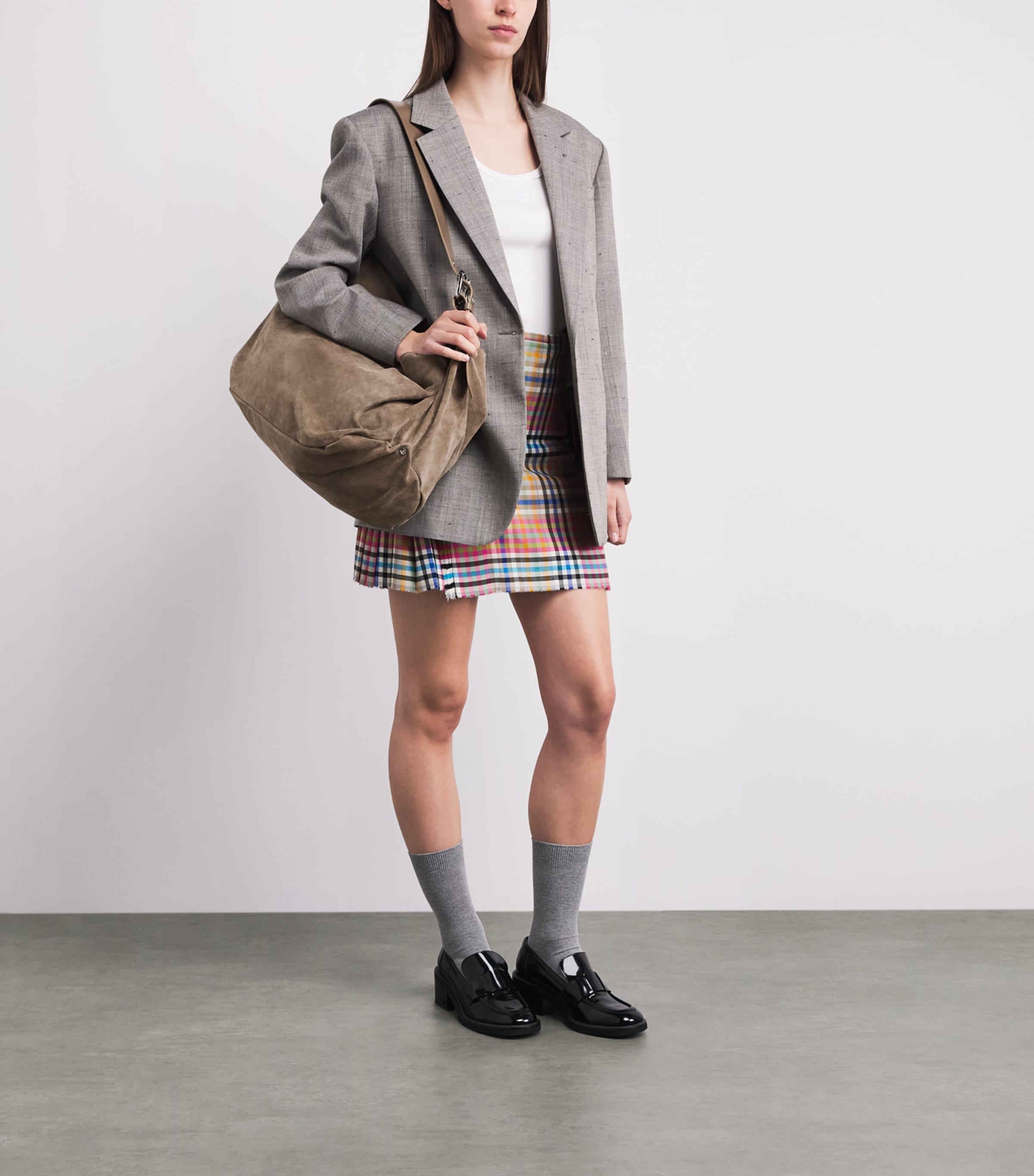 Vivienne Westwood Large Maxime Shoulder Bag Stone Image 2