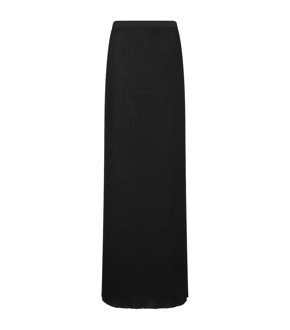 TOM FORD Womens Micro-Sequin Knitted Maxi Skirt Naa Image 1