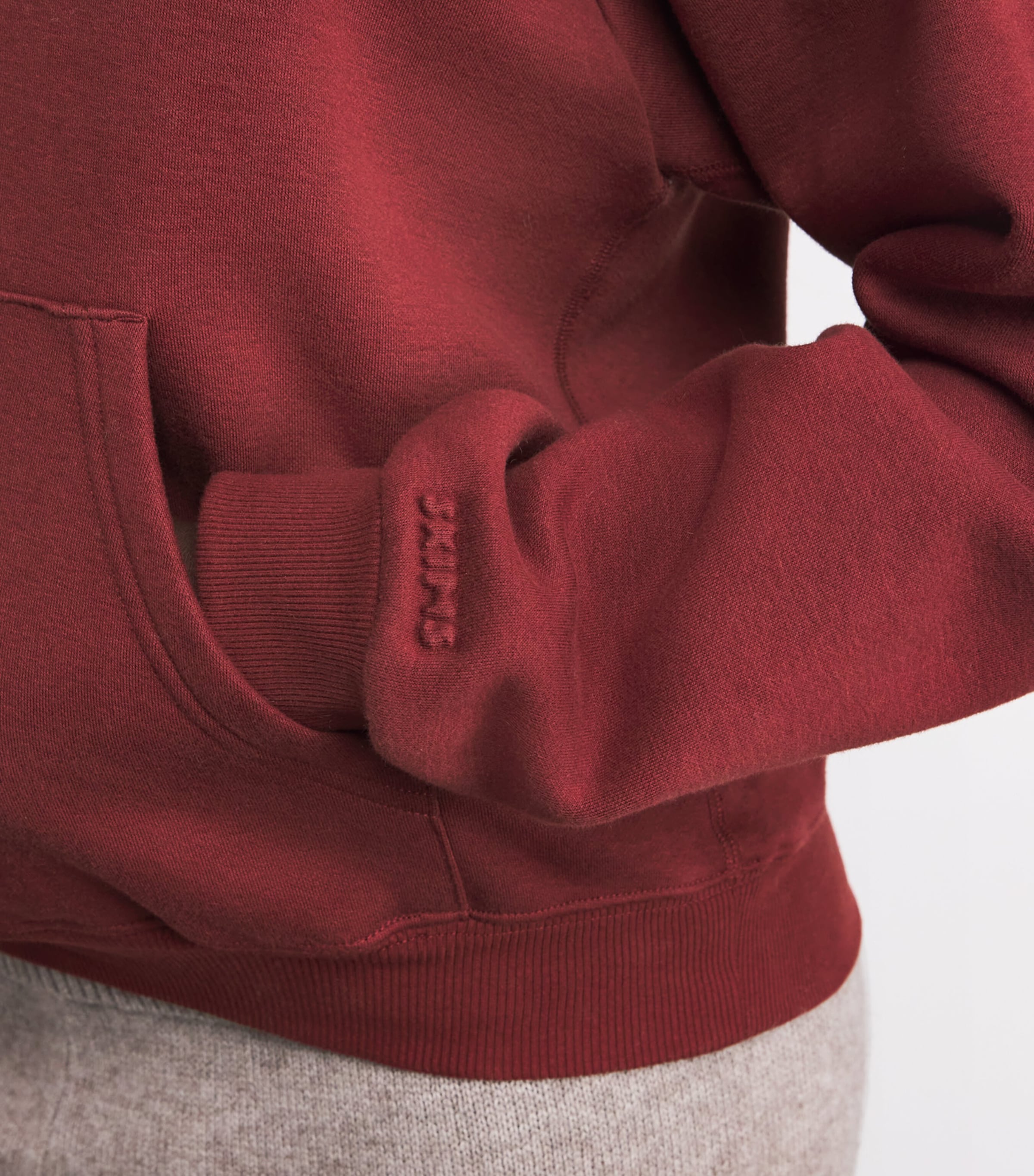 Fleece Classic Hoodie MERLOT Image 6