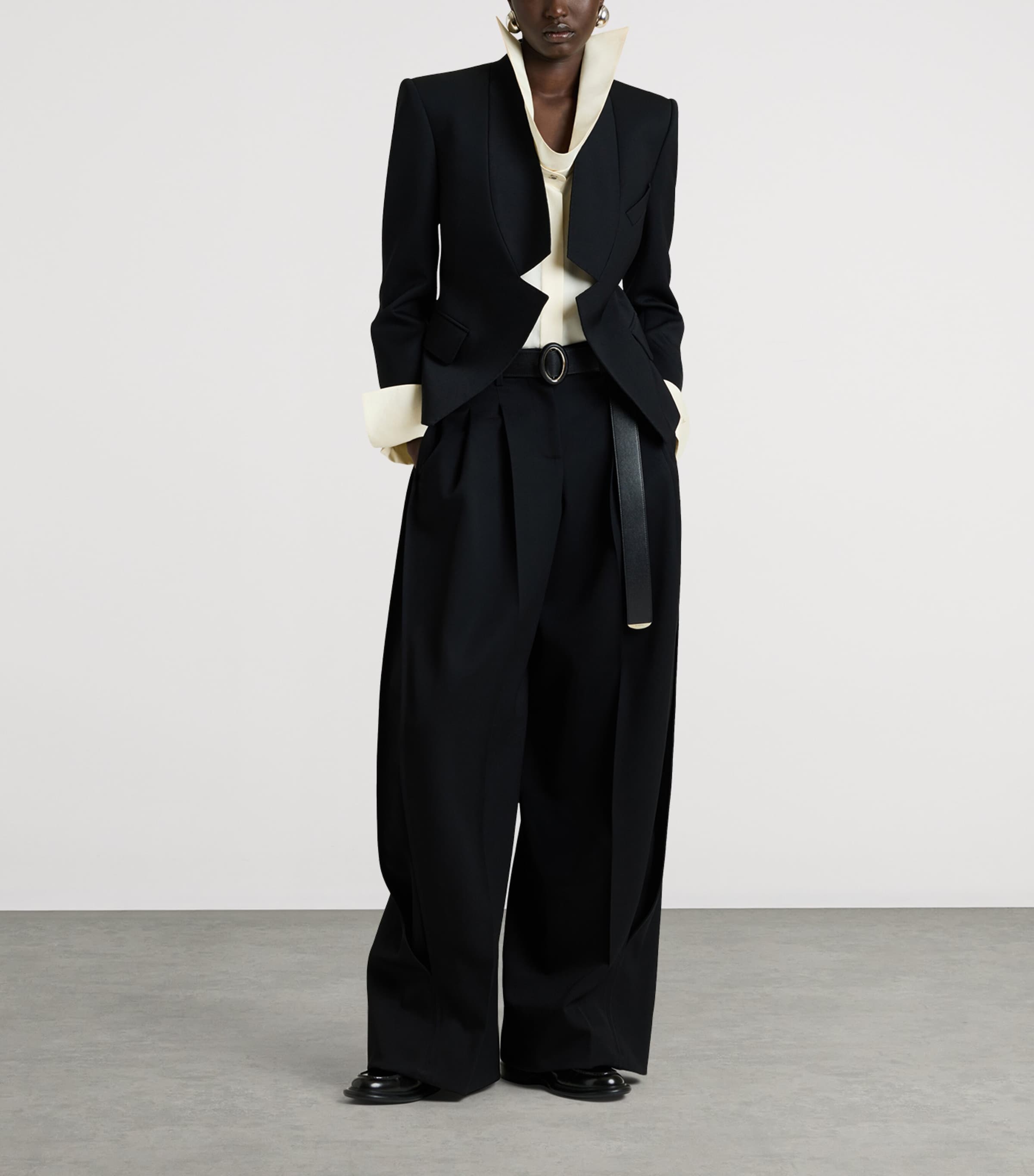 Givenchy Womens Wool Reverse Blazer Image 2