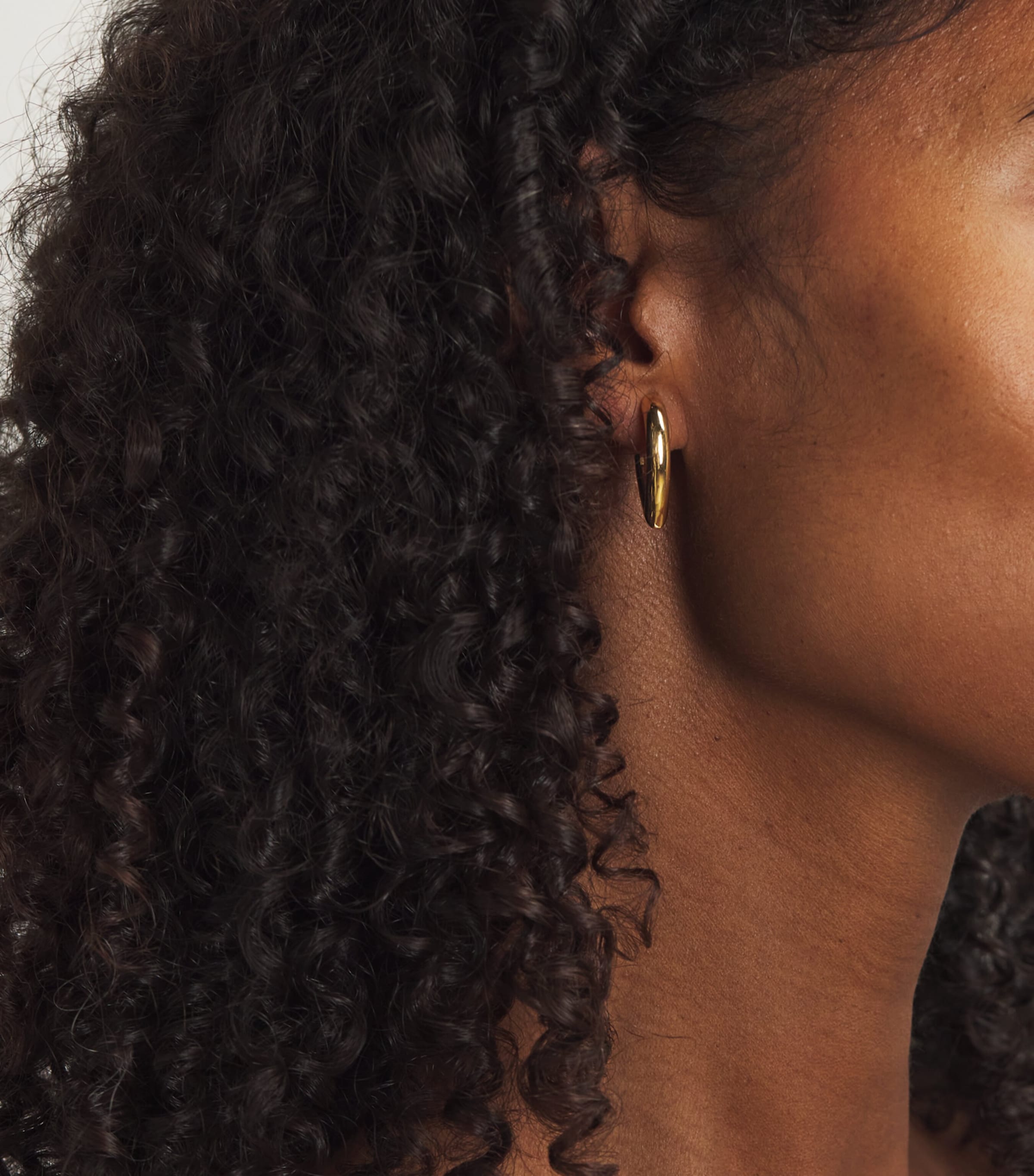 Medium Yellow Gold Drop Link Earrings YELLOW GOLD Image 2