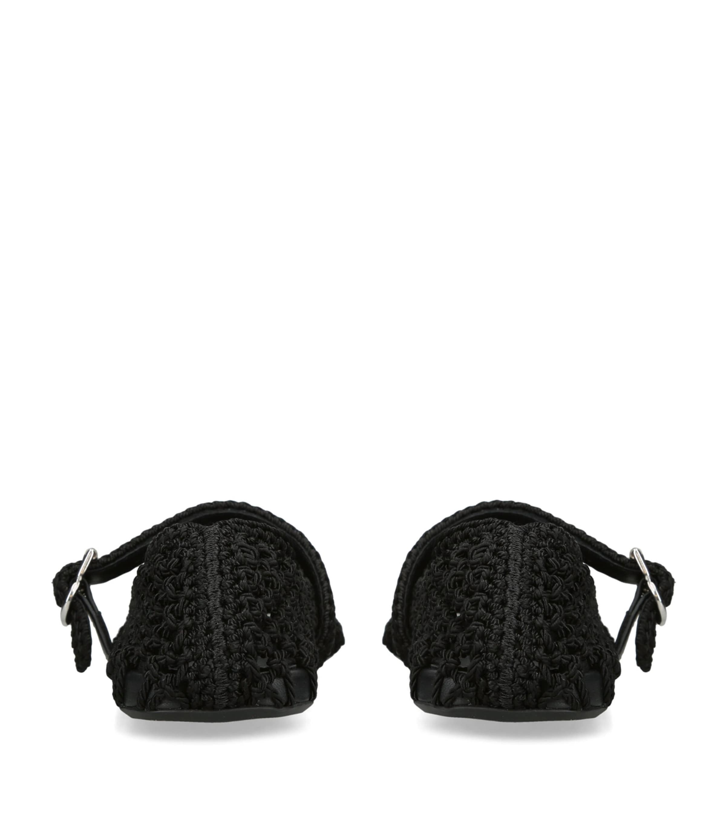 Alaïa Knotted Ballet Flats Black Image 2