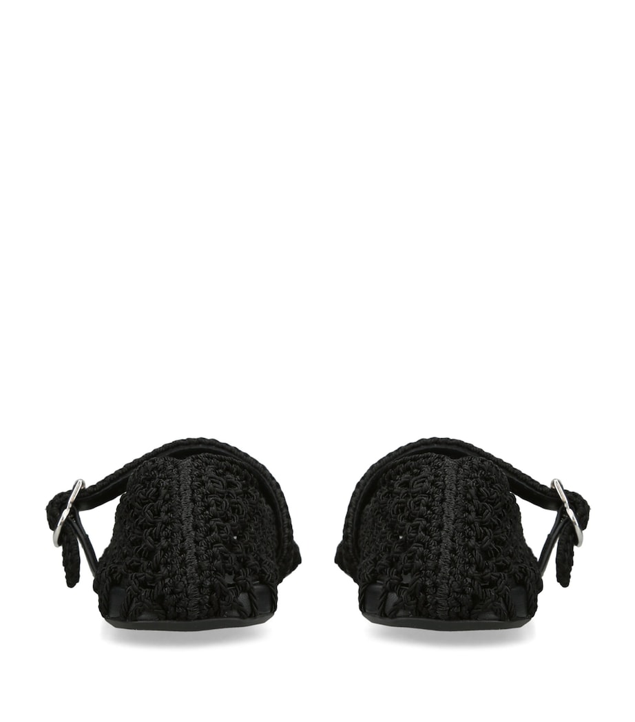 Alaïa Knotted Ballet Flats Black Image 2