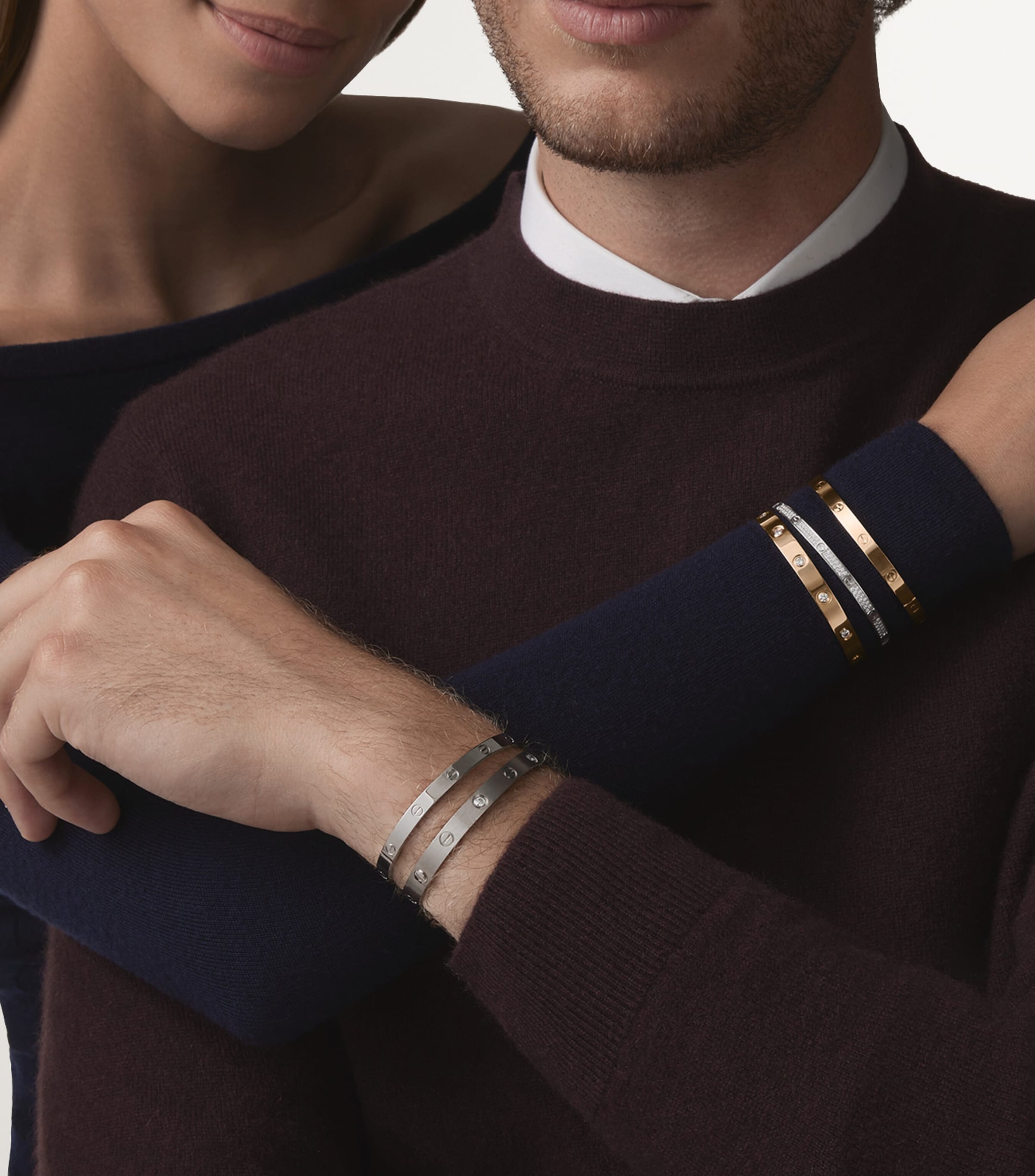 Rose Gold and Diamond LOVE Bangle ROSE GOLD Image 6