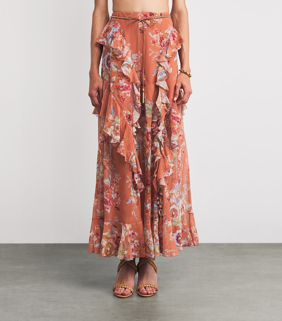 Cotton-Silk Awaken Maxi Skirt CINNAMON FLORALCNFL Image 3
