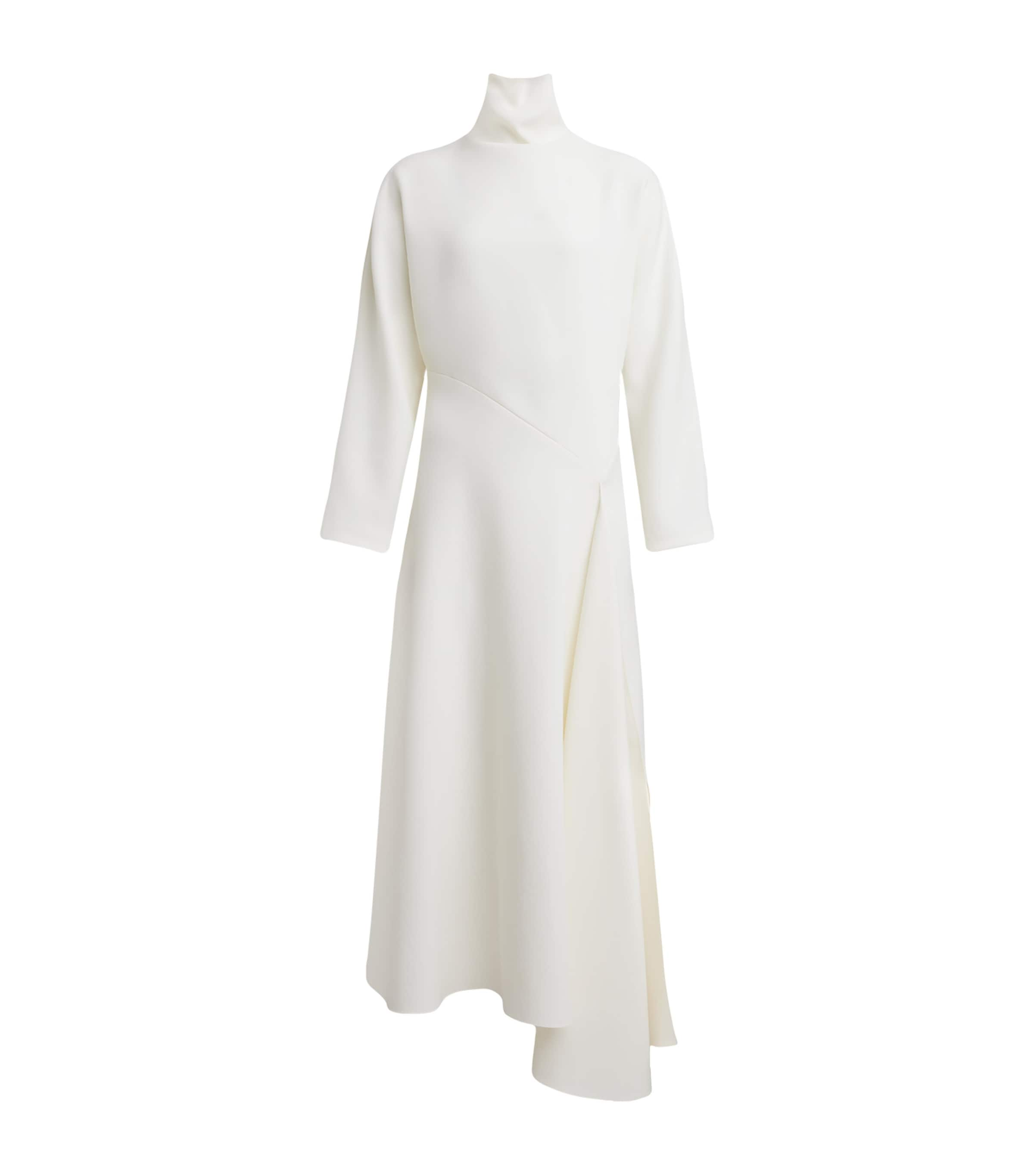 ALAÏA SILK-WOOL MIDI DRESS