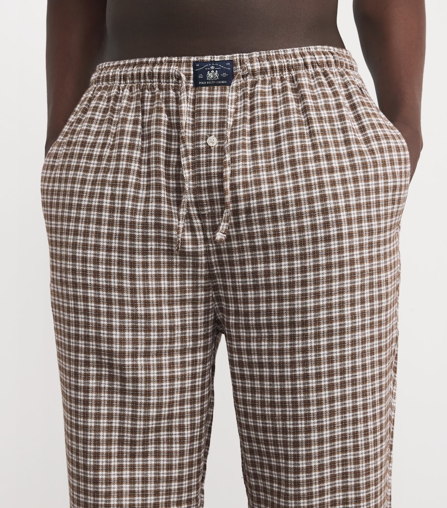 Cotton Flannel Pyjama Bottoms BROWN MULTI Image 6