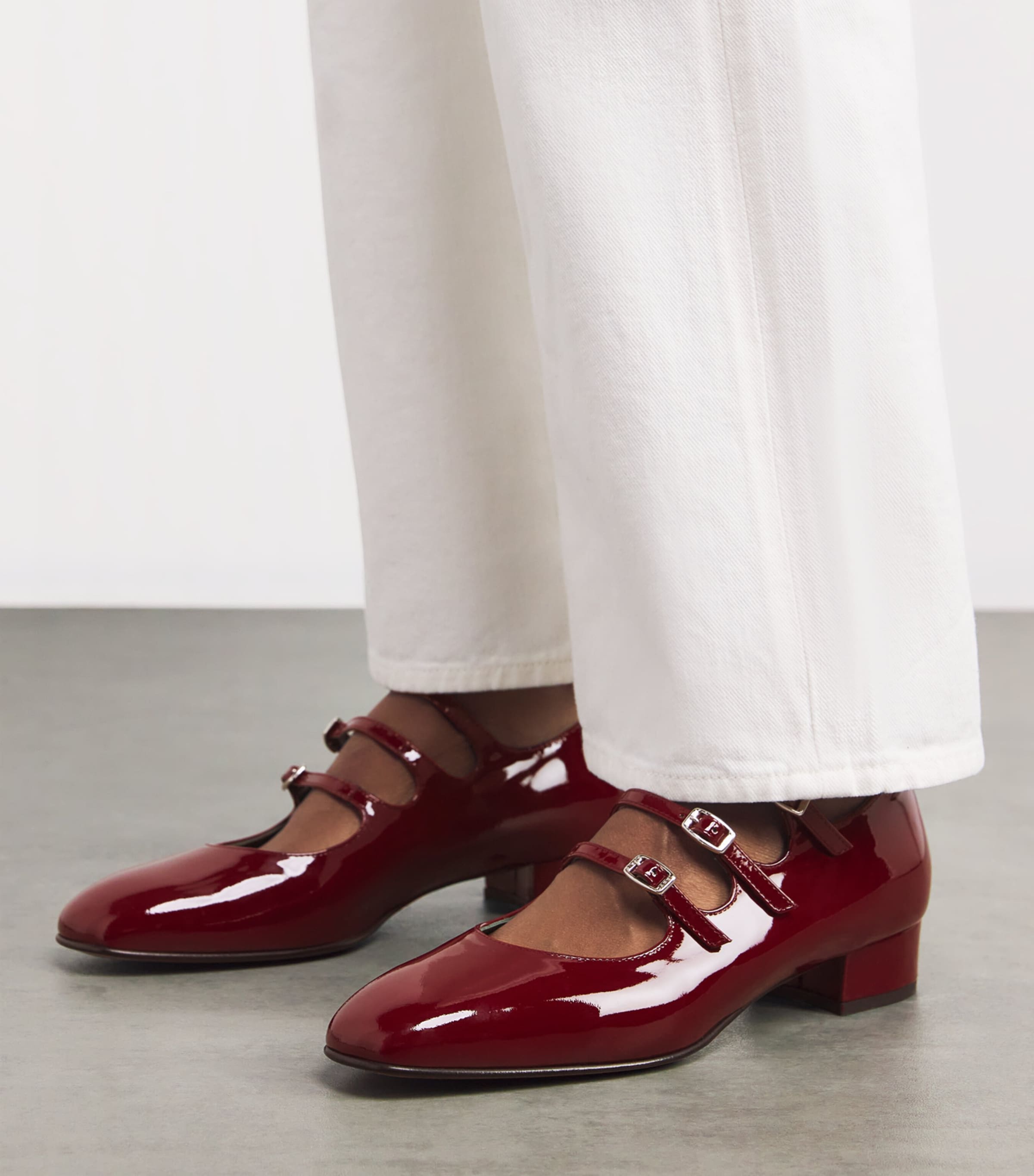 パンプス CAREL patent leather ariana mary jane ARIANA Ariana - Red patent leather Mary Janes ballet flats | Carel