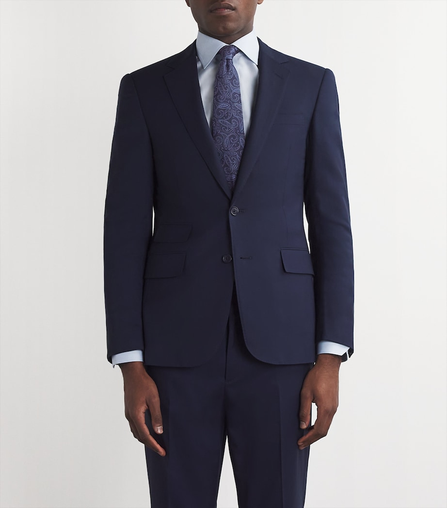 Silk Paisley Tie 001 NAVY BLUE Image 2