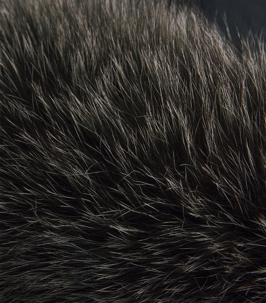 Down Waterproof Fox Fur-Trim Parka Coat A7058 NIGHT Image 5