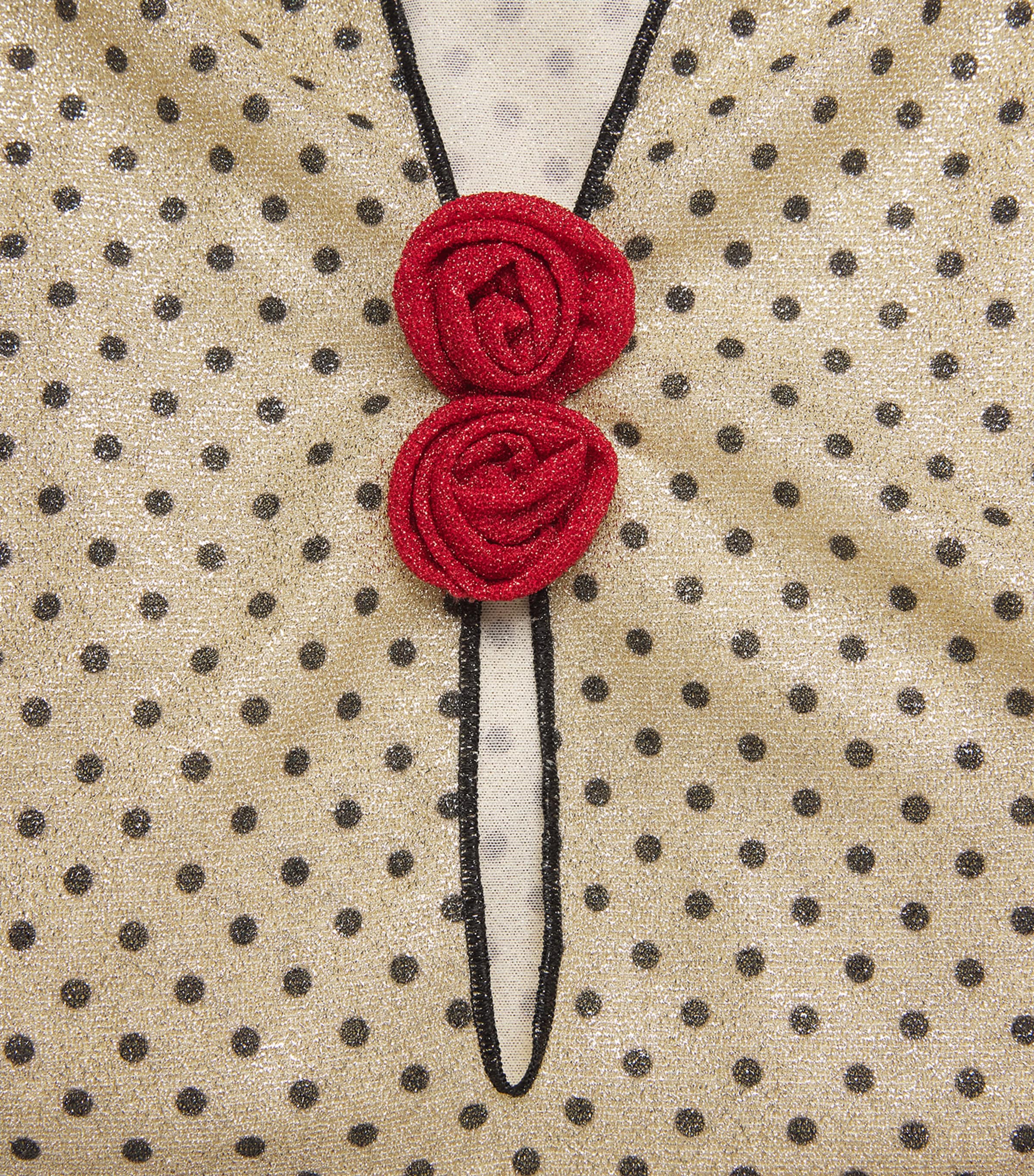 Rose Lumière Kaftan Mini Dress BLACK POIS Image 6