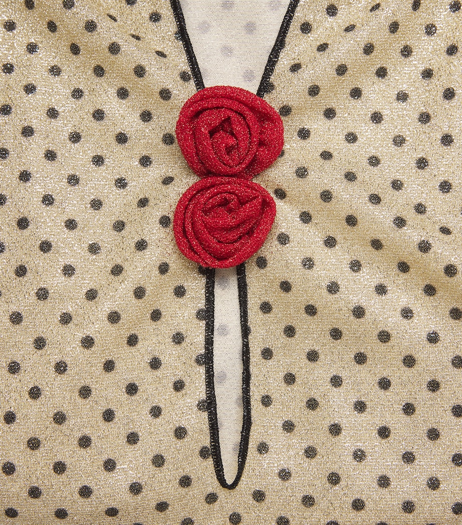 Rose Lumière Kaftan Mini Dress BLACK POIS Image 6