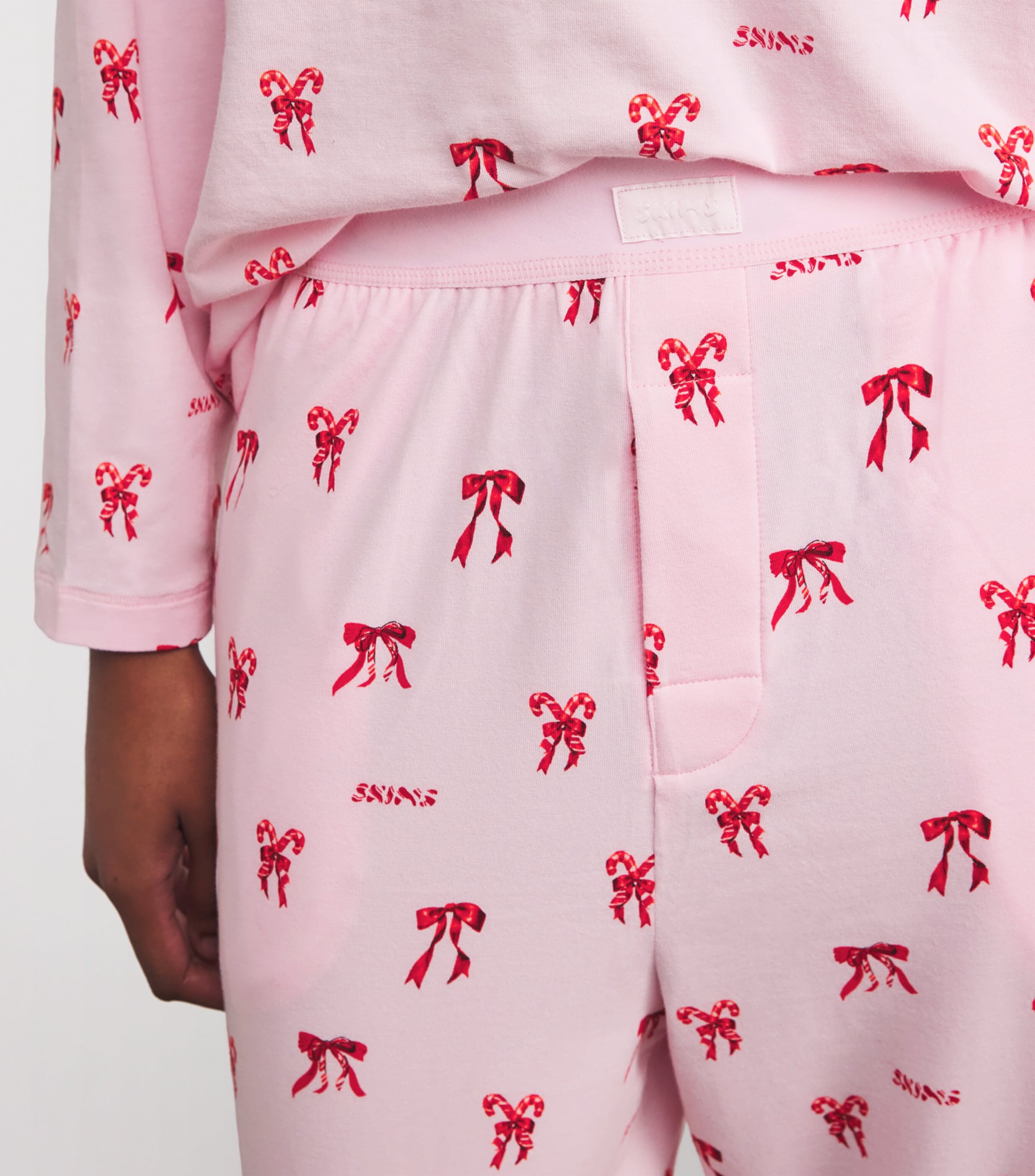 Boyfriend Long-Sleeve and Trouser Pyjama Set CB CANDY BOW PRINT Image 6