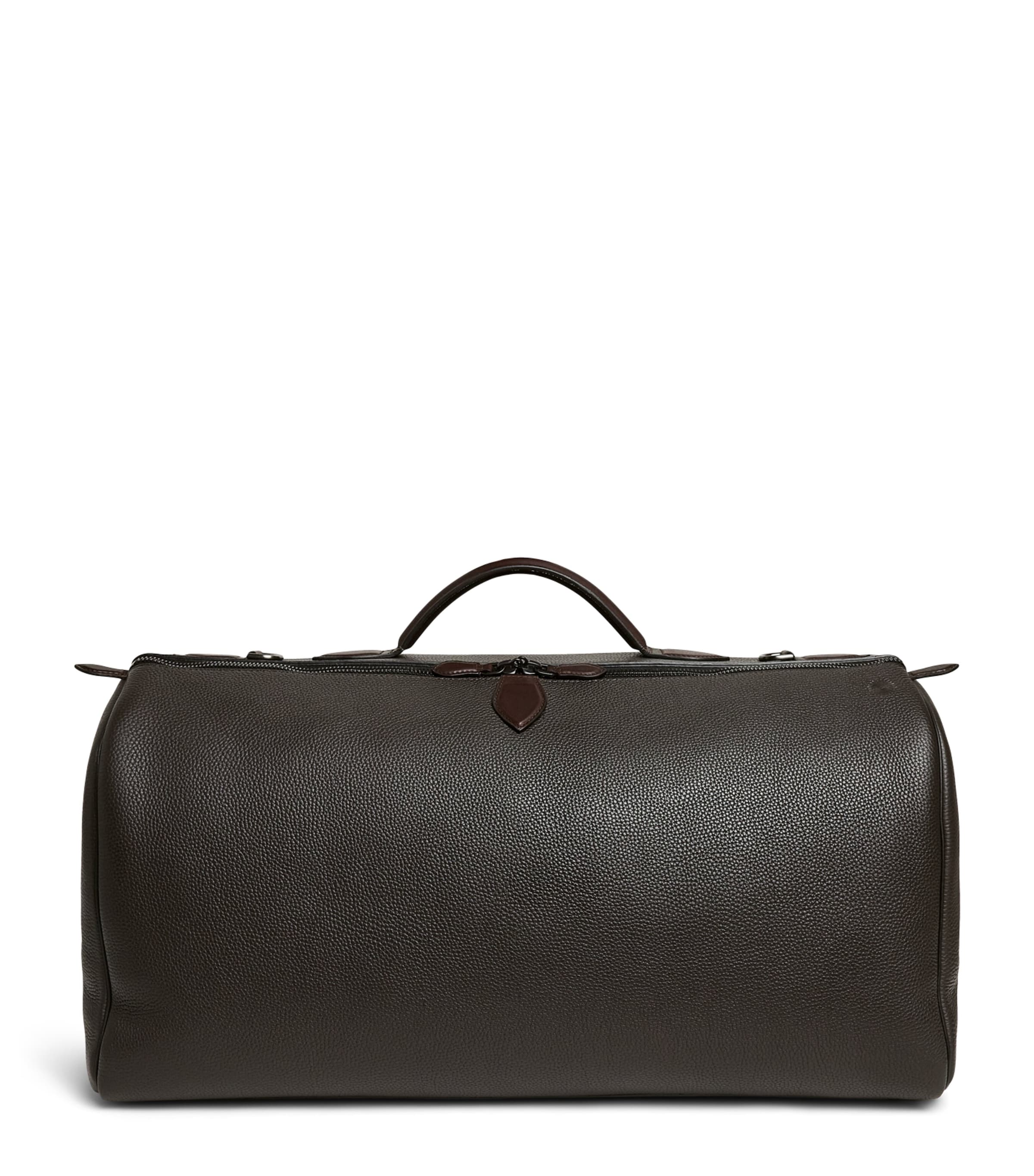 Purdey Leather Duffle Holdall Dbr Image 1