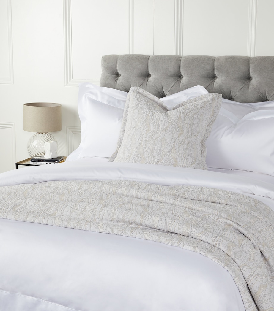 Celso De Lemos Bourdon Super King Duvet Cover (260cm x 220cm) White Image 3