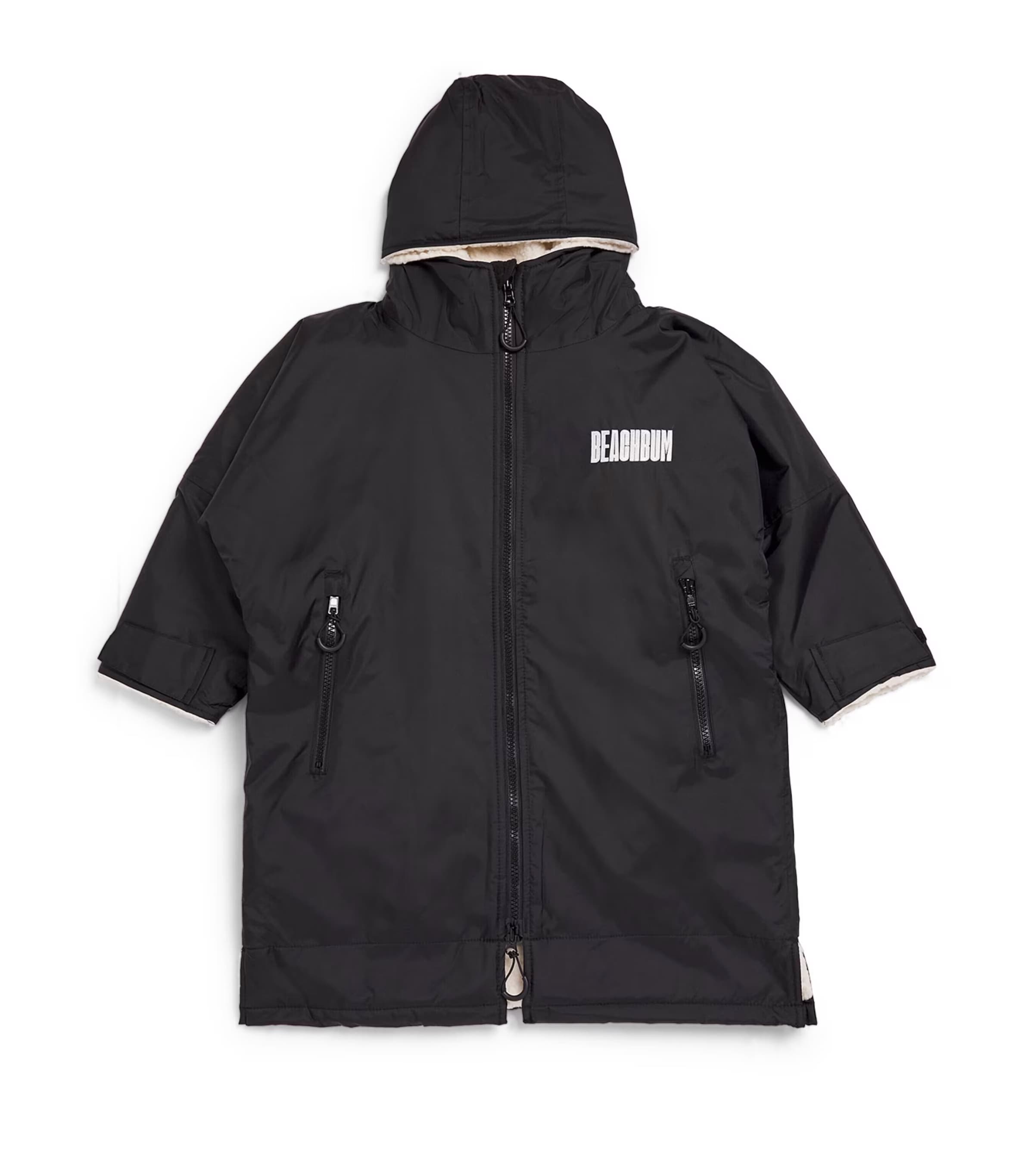 Shop Beach Bum Waterproof Fleece-lined Brobe In Black