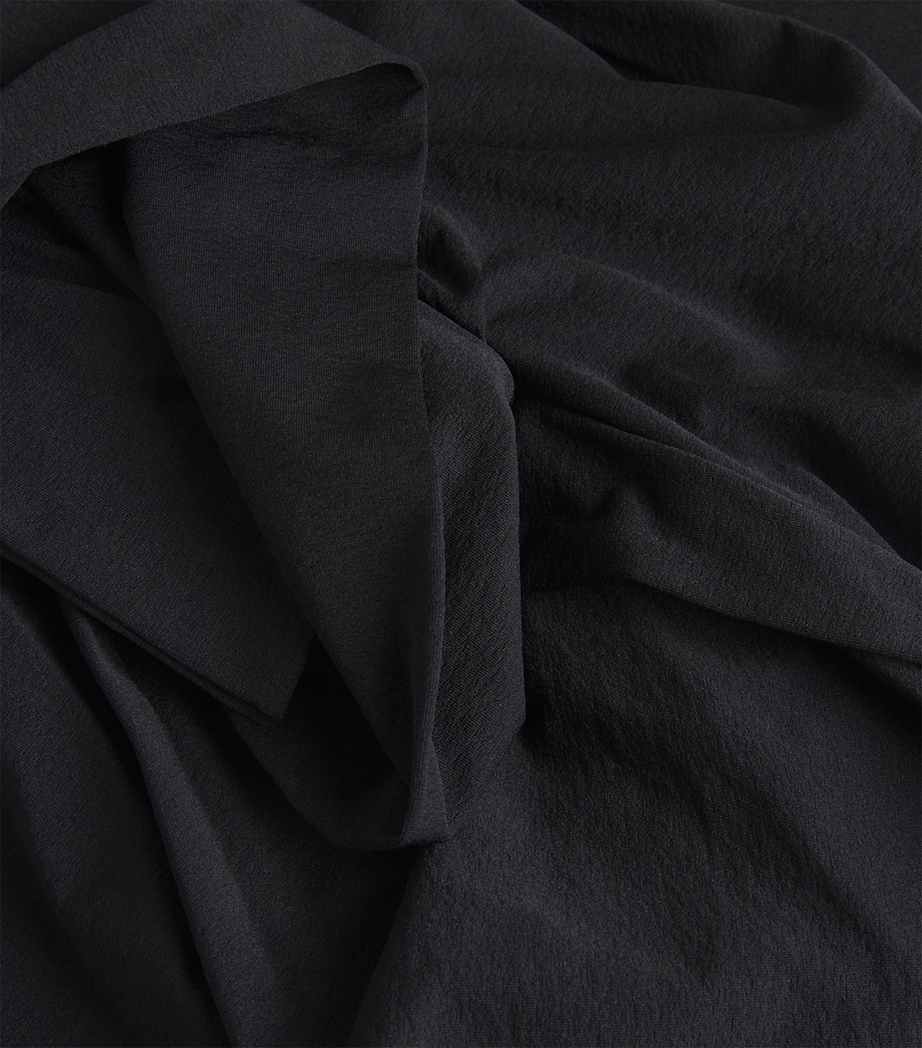 Twisted One-Shoulder Mini Dress 09 BLACK Image 5