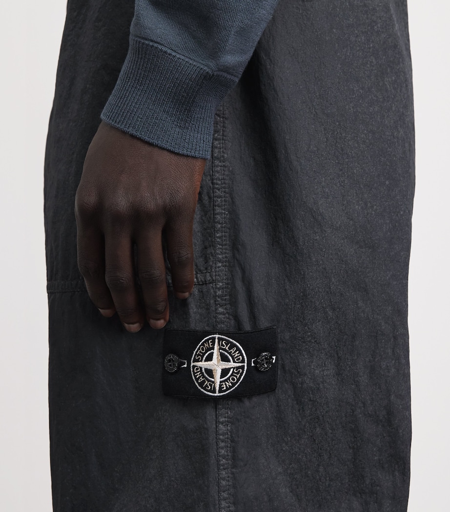 Stone Island Mens Reflective Fatigue Trousers Image 3