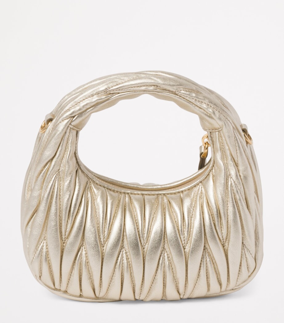 Mini Matelassé Leather Wander Top-Handle Bag F0846 Image 4