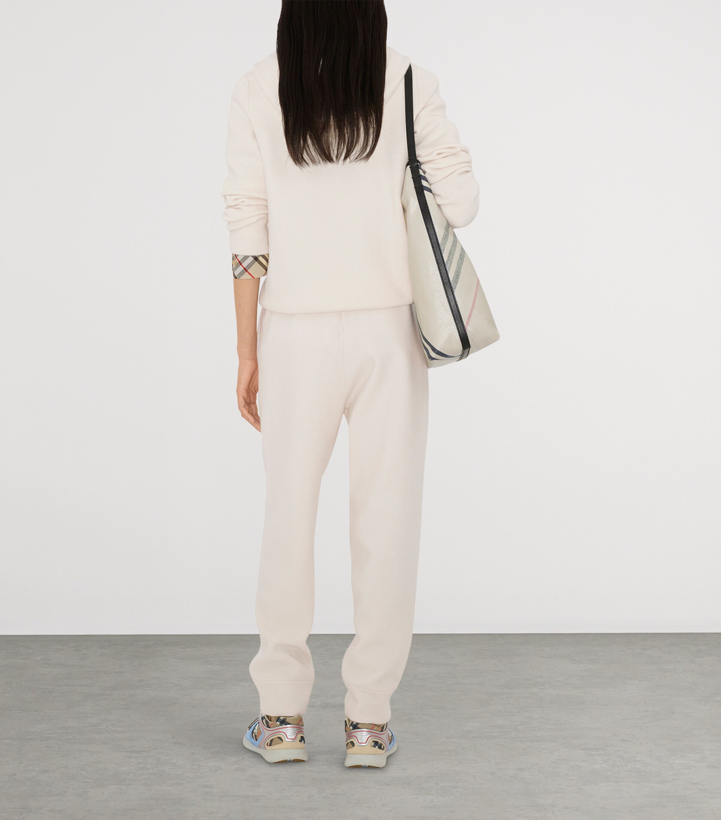 Cashmere-Blend Sweatpants CHALK Image 4