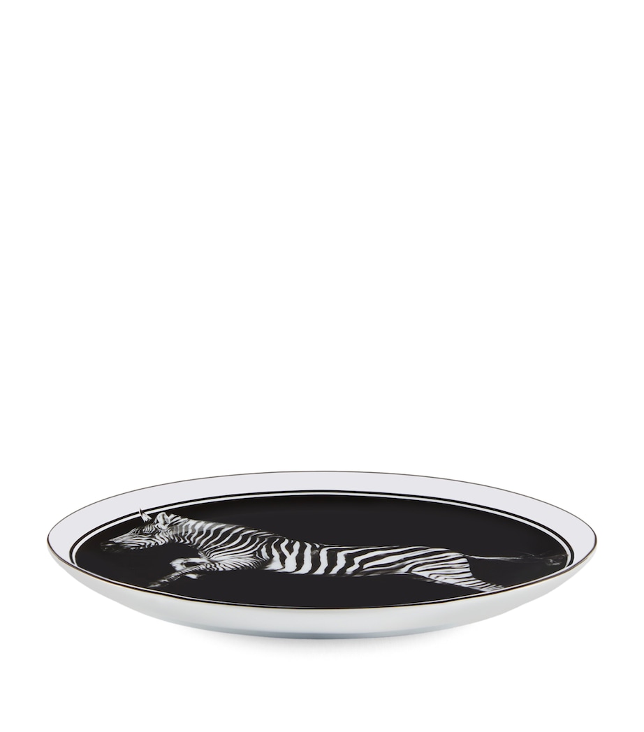 Porcelain Zebra Serving Plate (45.5cm) UZ005 ZEBRA F DO NER Image 2