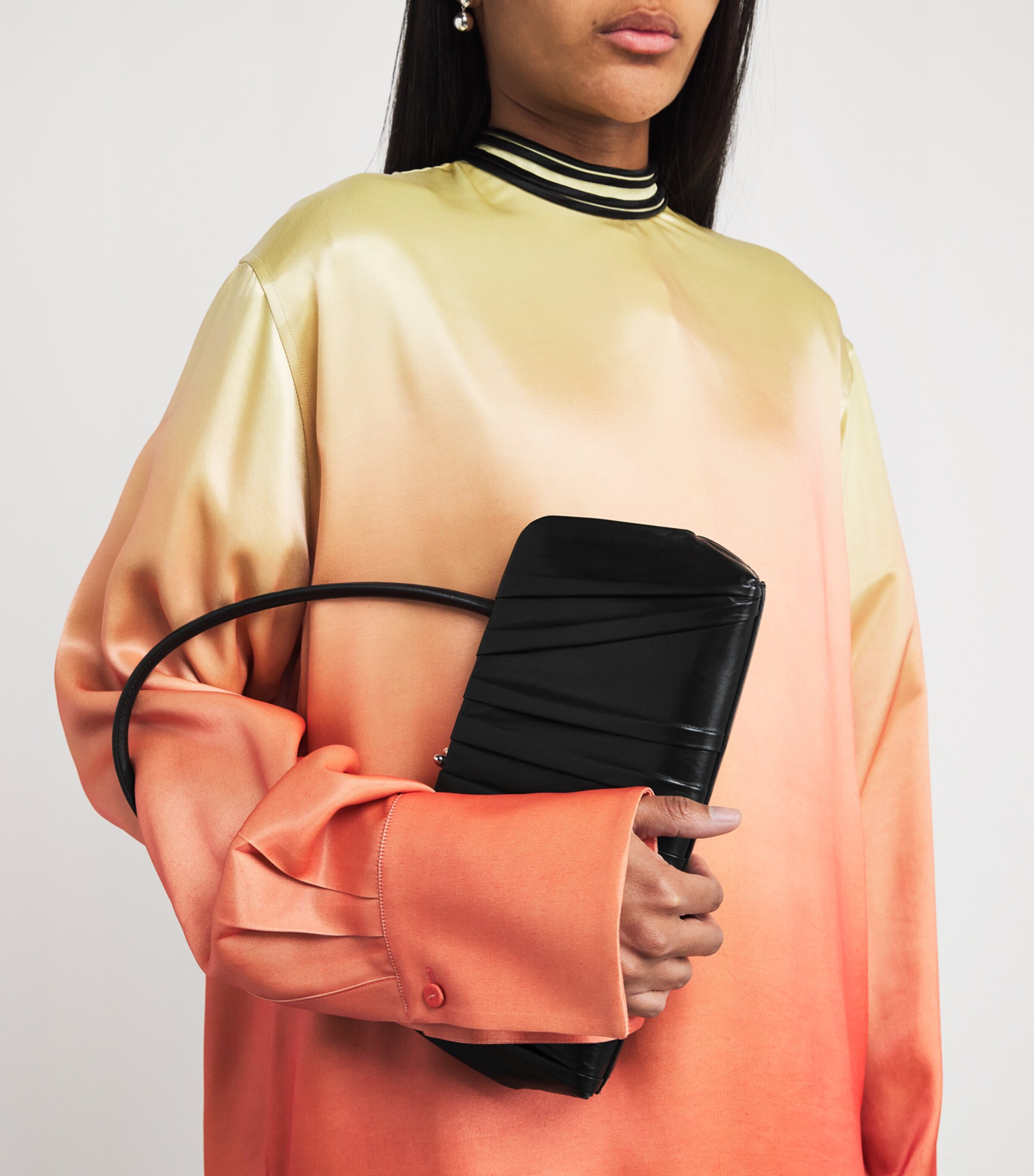 ファッション雑貨・小物その他 Goji Small Pleated Bag Jil Sander Goji Small Pleated Calfskin Shoulder Bag