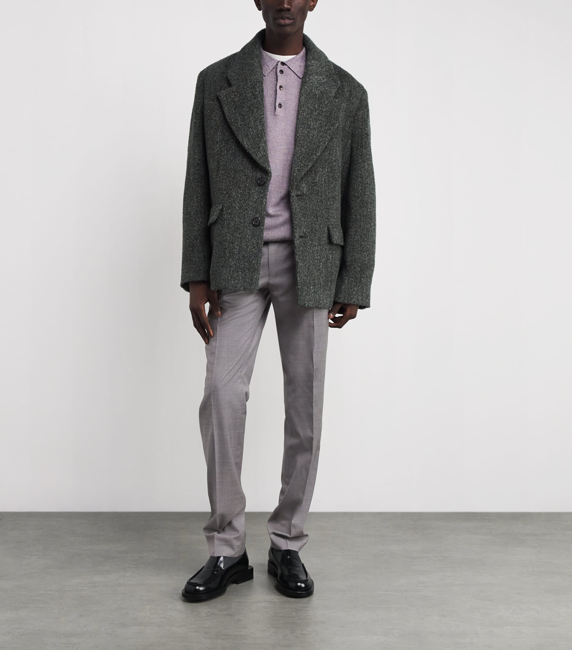 Stretch-Wool Drawstring Trousers 21 LIGHT GREY Image 2